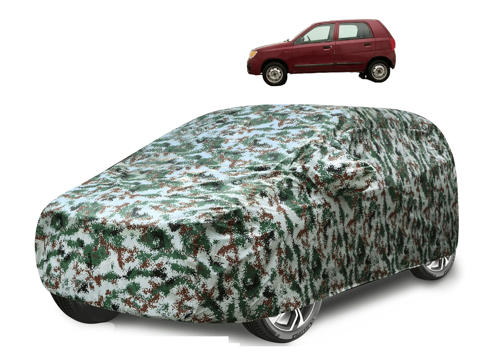 Caronix Car Body Cover for Maruti Suzuki All Car Models With Mirror Pocket ( Pack of 1 ) , Green Caronix Car Body Cover for Maruti Suzuki All Car Models With Mirror Pocket ( Pack of 1 ) , Green