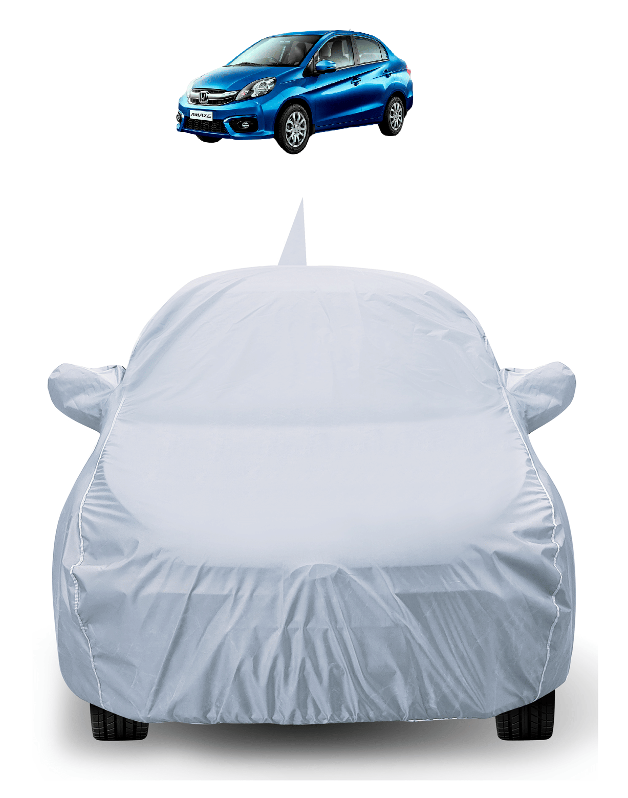 Caronix Car Body Cover for Honda All Car Models With Mirror Pocket ( Pack of 1 ) , Silver Caronix Car Body Cover for Honda All Car Models With Mirror Pocket ( Pack of 1 ) , Silver