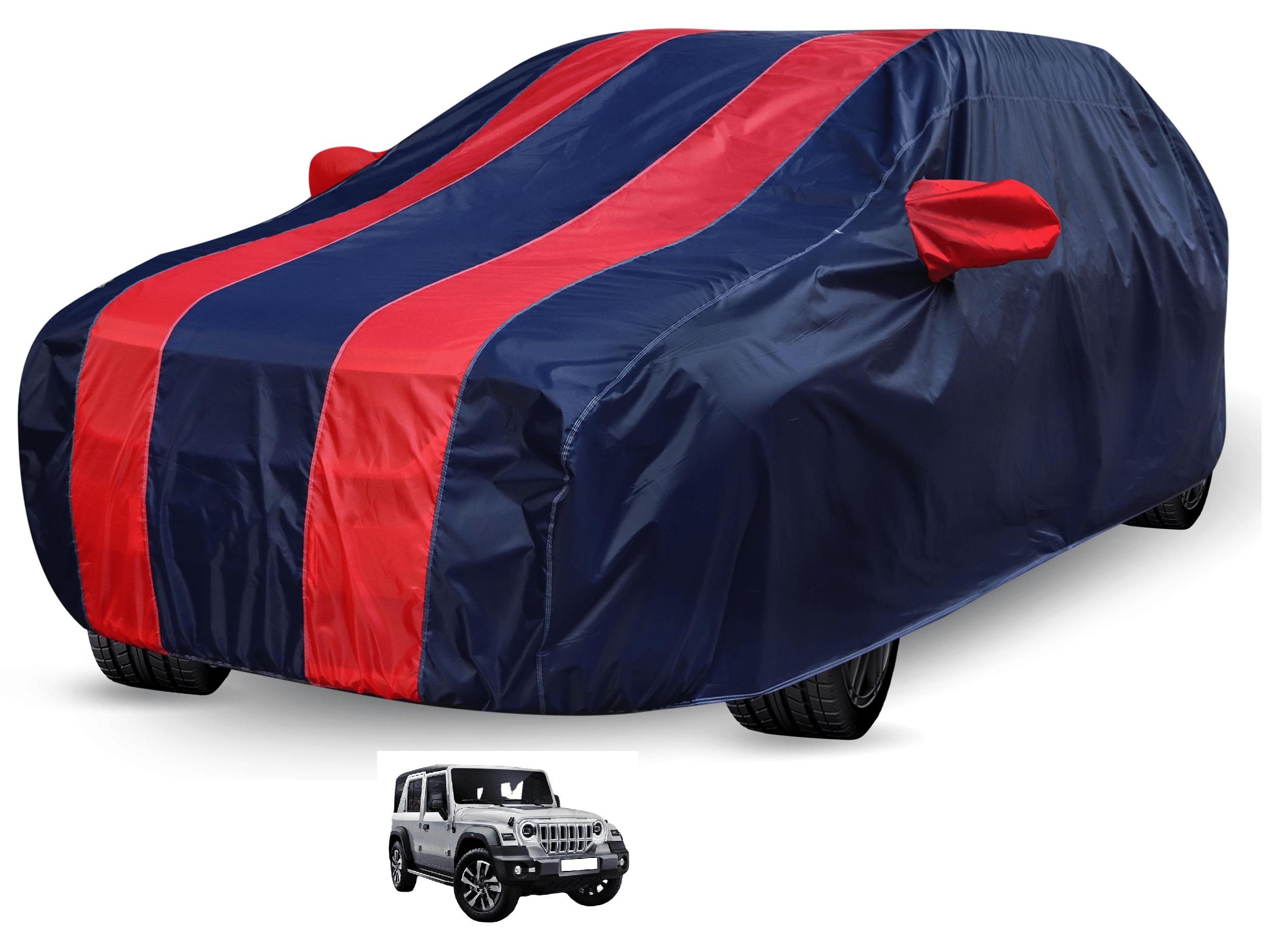 Caronix Car Body Cover for Mahindra All Car Models With Mirror Pocket ( Pack of 1 ) , Red     			Caronix Car Body Cover for Mahindra All Car Models With Mirror Pocket ( Pack of 1 ) , Red