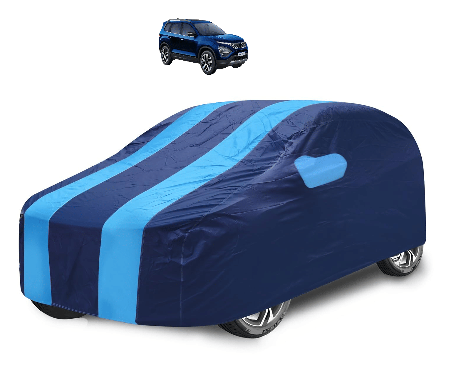     			Caronix Car Body Cover for Tata All Car Models With Mirror Pocket ( Pack of 1 ) , Blue