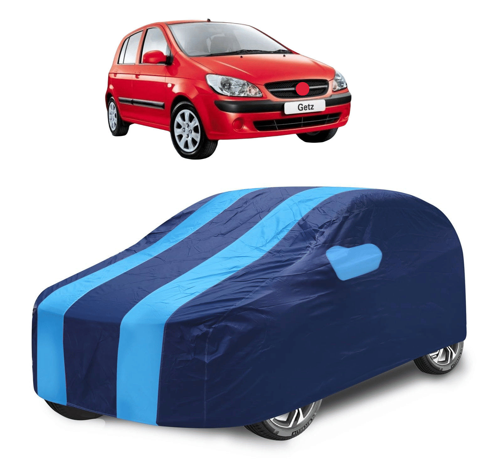 Caronix Car Body Cover for Hyundai All Car Models With Mirror Pocket ( Pack of 1 ) , Blue Caronix Car Body Cover for Hyundai All Car Models With Mirror Pocket ( Pack of 1 ) , Blue