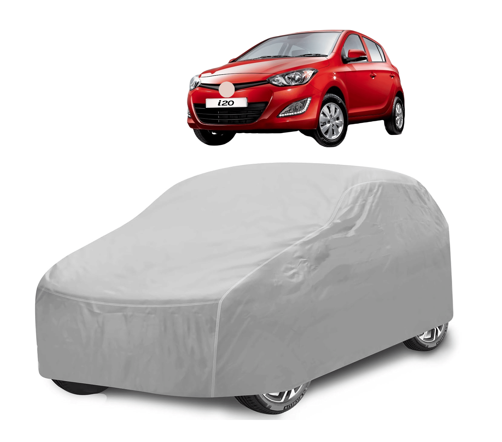 Caronix Car Body Cover for Hyundai All Car Models With Mirror Pocket ( Pack of 1 ) , Silver Caronix Car Body Cover for Hyundai All Car Models With Mirror Pocket ( Pack of 1 ) , Silver