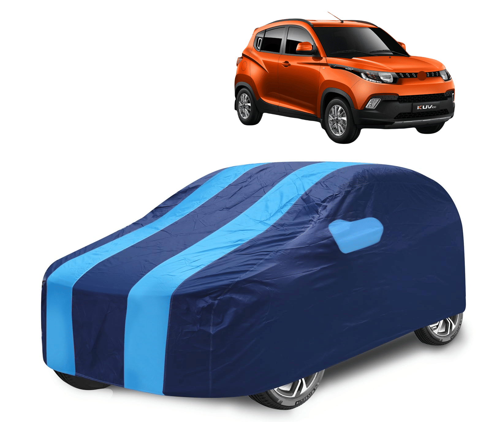 Caronix Car Body Cover for Mahindra All Car Models With Mirror Pocket ( Pack of 1 ) , Blue Caronix Car Body Cover for Mahindra All Car Models With Mirror Pocket ( Pack of 1 ) , Blue