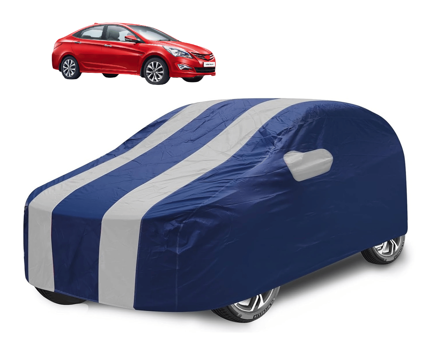 Caronix Car Body Cover for Hyundai All Car Models With Mirror Pocket ( Pack of 1 ) , Silver     			Caronix Car Body Cover for Hyundai All Car Models With Mirror Pocket ( Pack of 1 ) , Silver