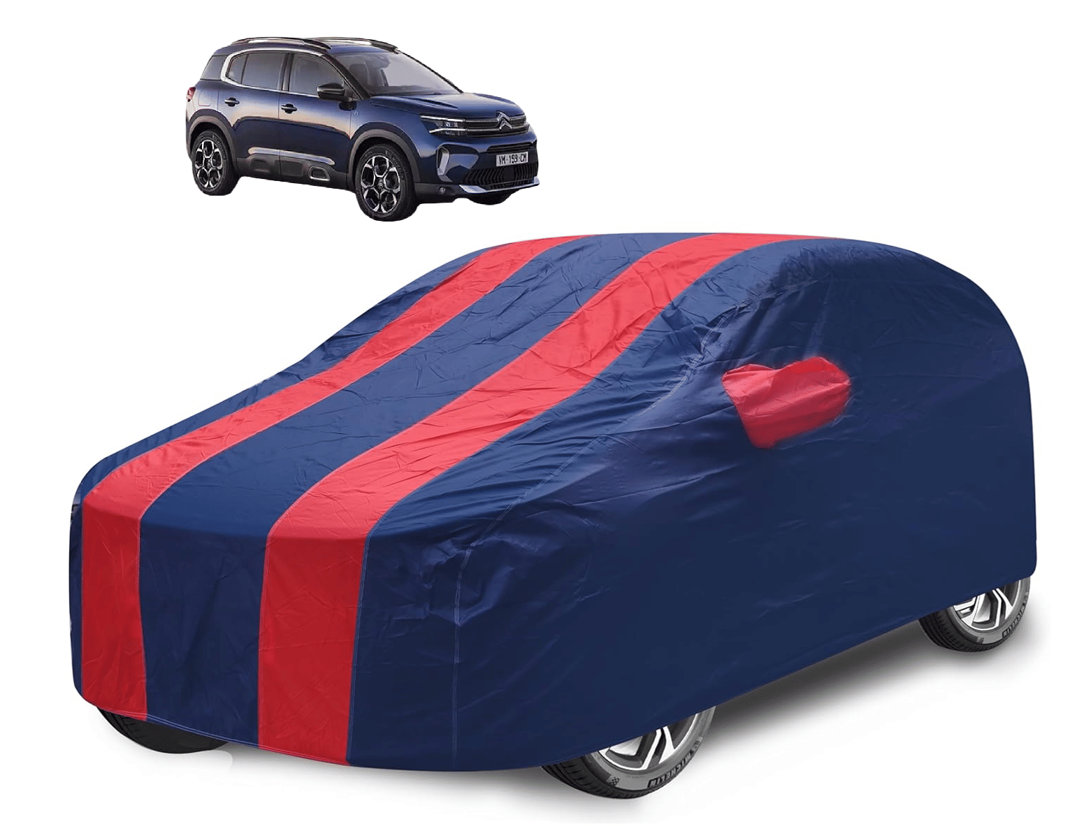 Caronix Car Body Cover for Premier All Car Models With Mirror Pocket ( Pack of 1 ) , Red Caronix Car Body Cover for Premier All Car Models With Mirror Pocket ( Pack of 1 ) , Red