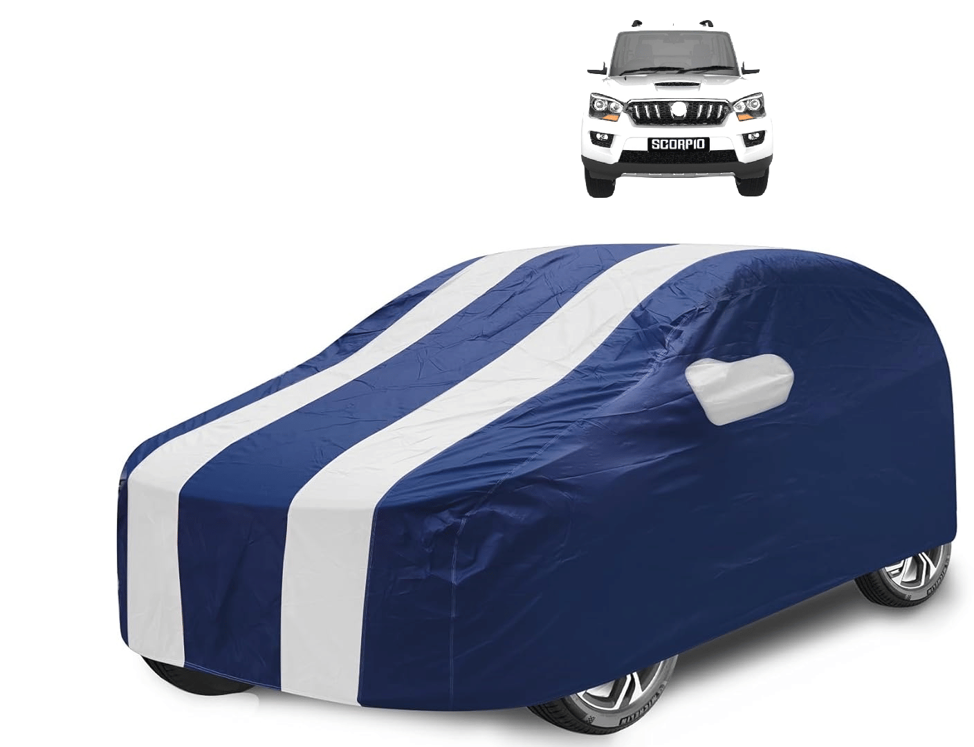 Caronix Car Body Cover for Mahindra All Car Models With Mirror Pocket ( Pack of 1 ) , White Caronix Car Body Cover for Mahindra All Car Models With Mirror Pocket ( Pack of 1 ) , White