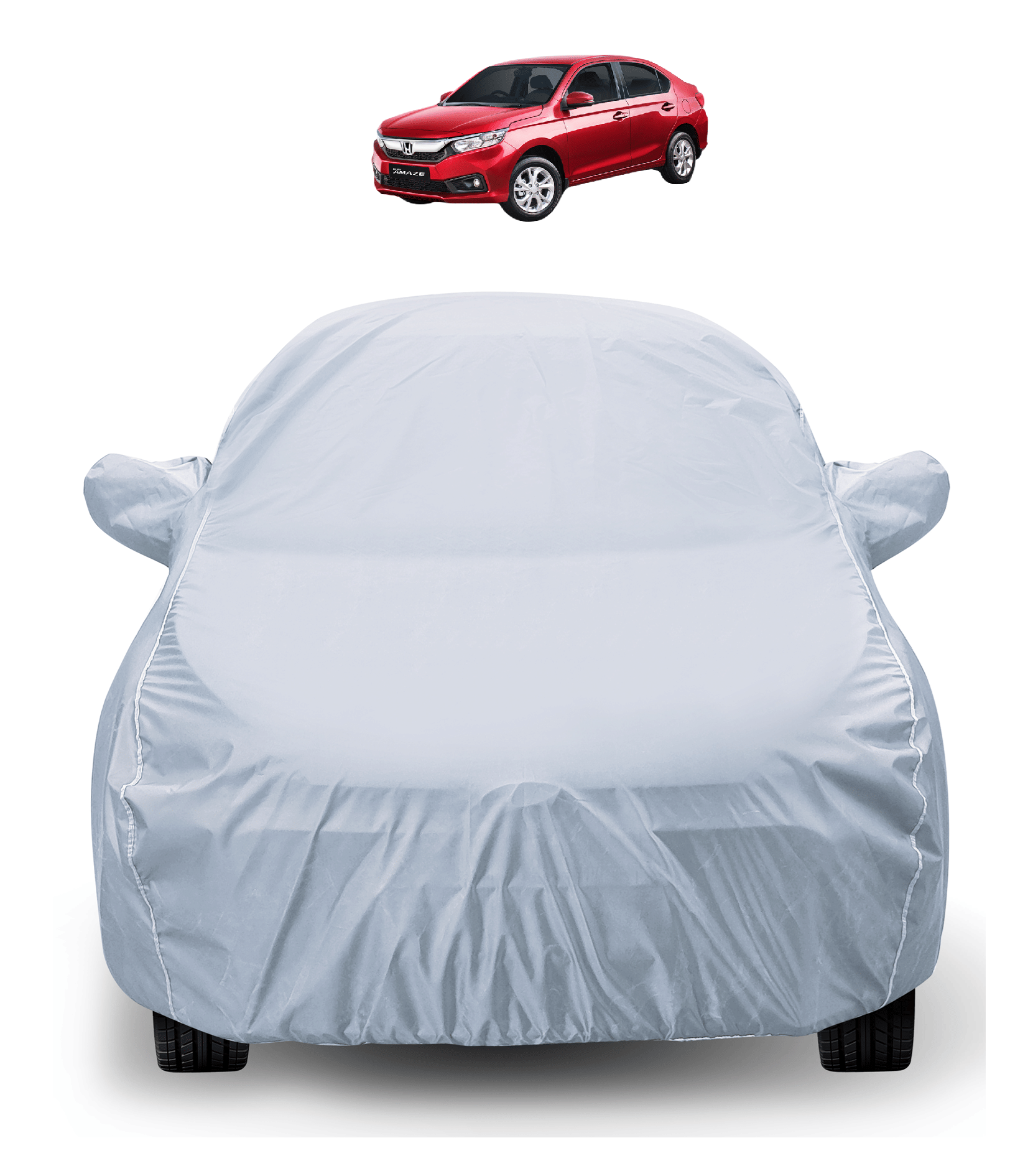 Caronix Car Body Cover for Honda All Car Models With Mirror Pocket ( Pack of 1 ) , Silver Caronix Car Body Cover for Honda All Car Models With Mirror Pocket ( Pack of 1 ) , Silver