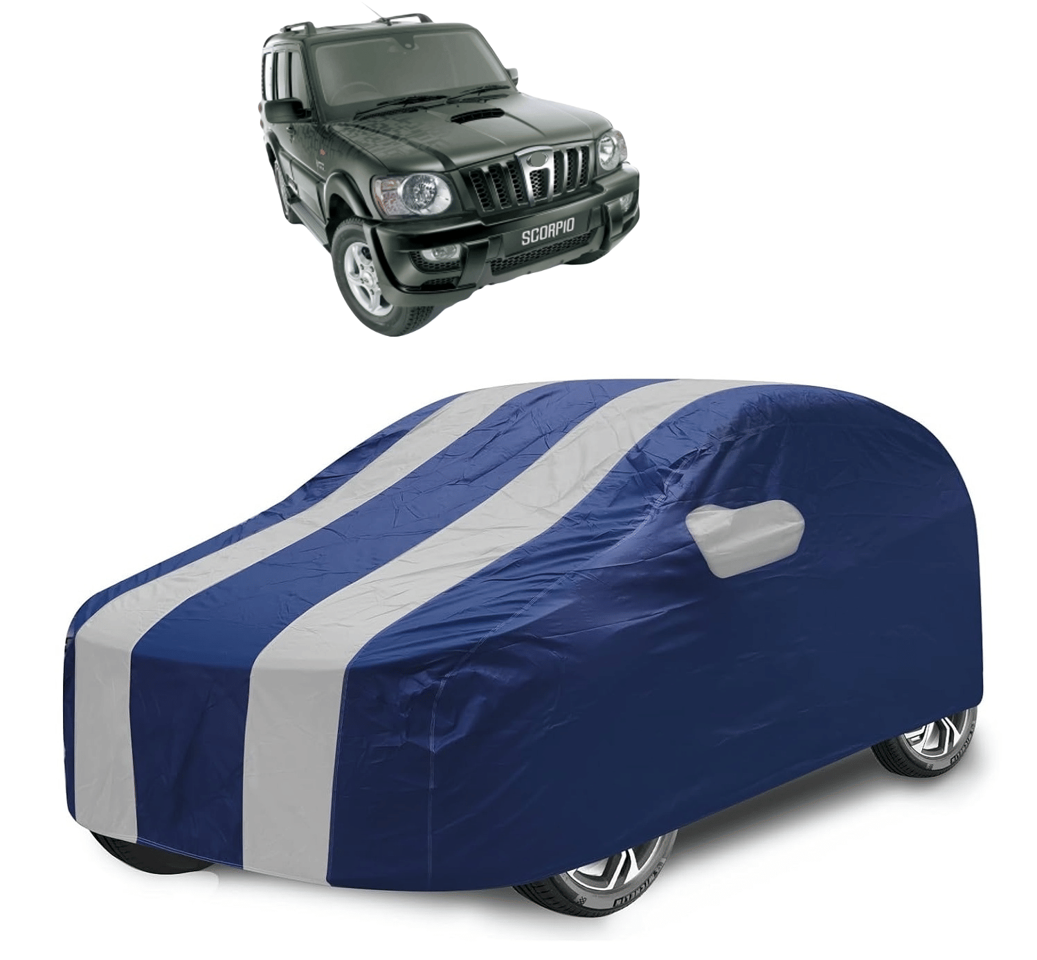 Caronix Car Body Cover for Mahindra All Car Models With Mirror Pocket ( Pack of 1 ) , Silver     			Caronix Car Body Cover for Mahindra All Car Models With Mirror Pocket ( Pack of 1 ) , Silver