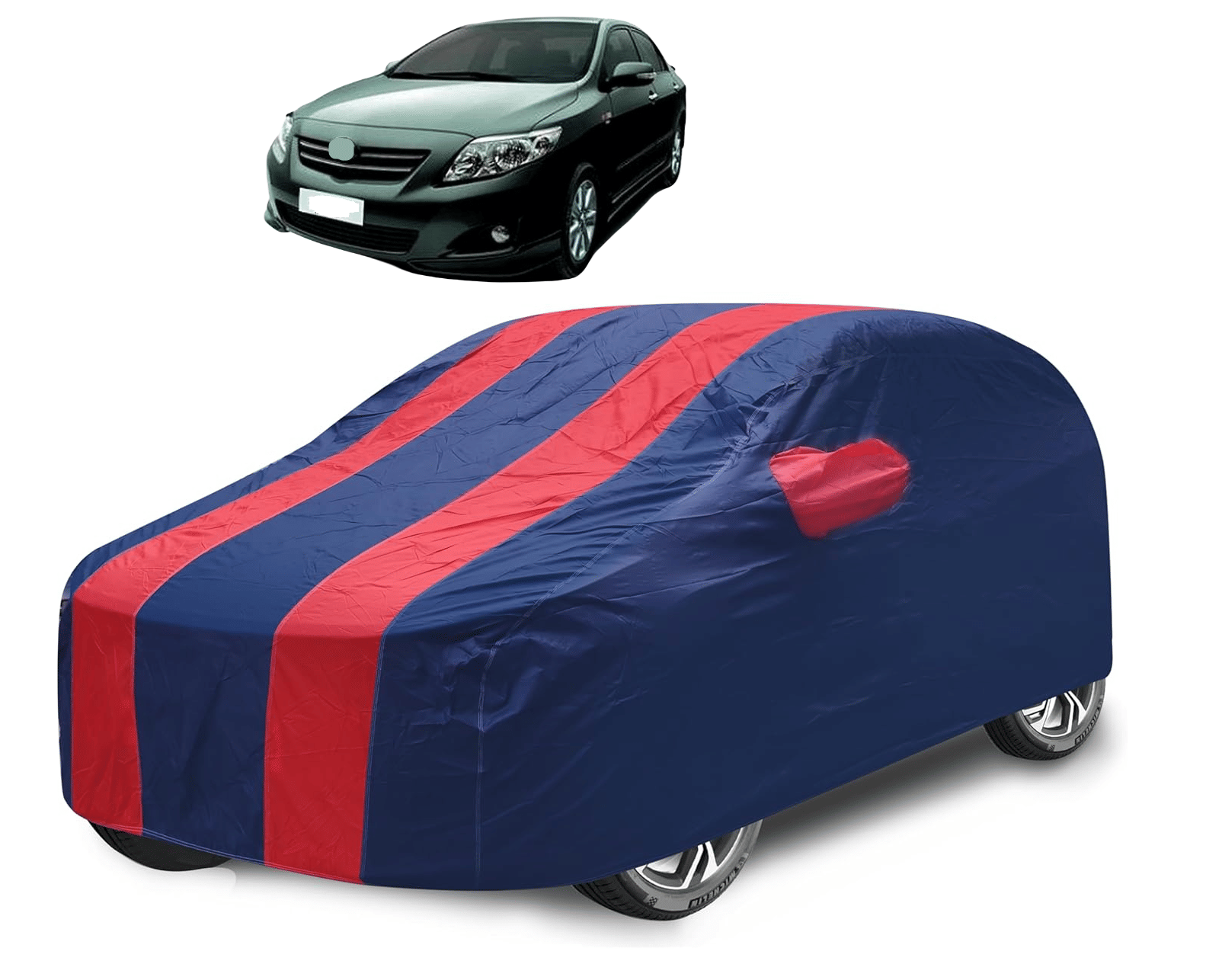 Caronix Car Body Cover for Toyota All Car Models With Mirror Pocket ( Pack of 1 ) , Red     			Caronix Car Body Cover for Toyota All Car Models With Mirror Pocket ( Pack of 1 ) , Red