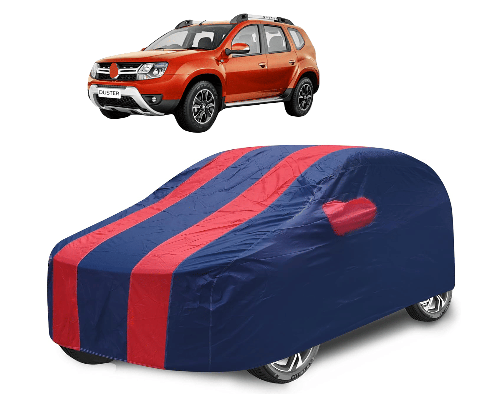 Caronix Car Body Cover for Renault All Car Models With Mirror Pocket ( Pack of 1 ) , Red Caronix Car Body Cover for Renault All Car Models With Mirror Pocket ( Pack of 1 ) , Red