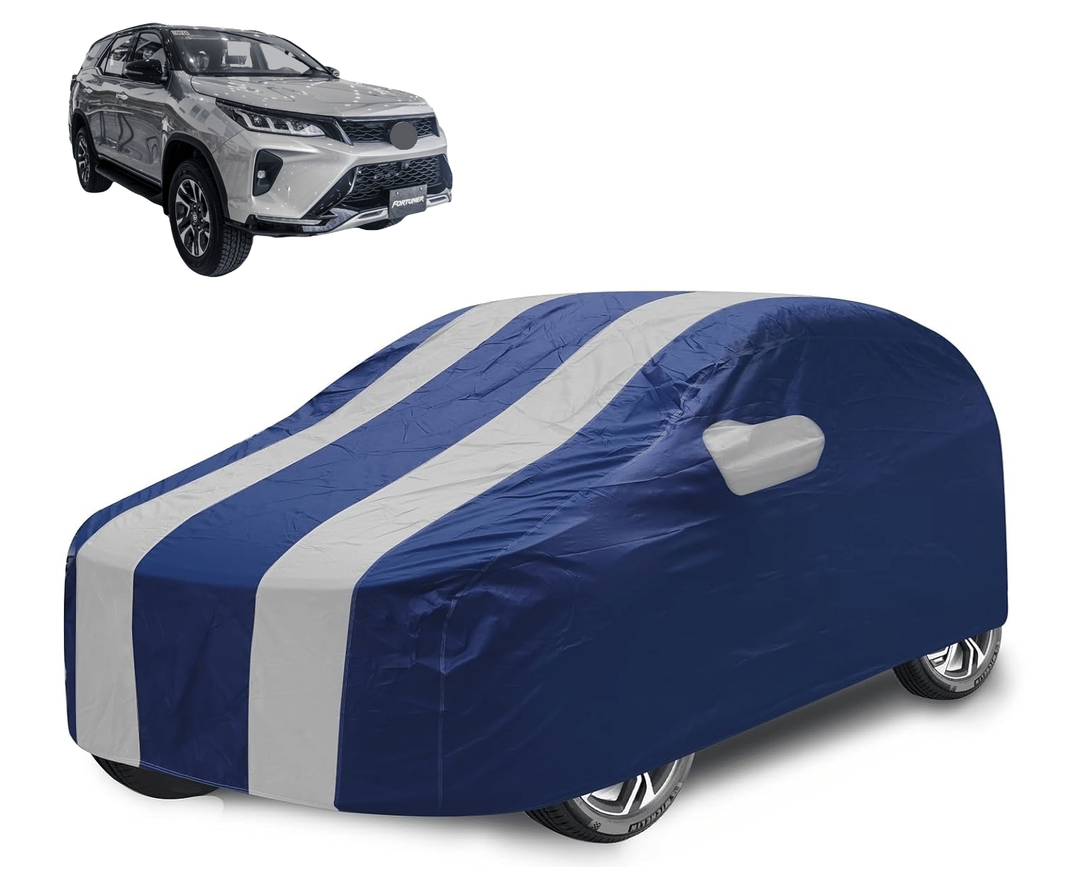 Caronix Car Body Cover for Toyota All Car Models With Mirror Pocket ( Pack of 1 ) , Silver Caronix Car Body Cover for Toyota All Car Models With Mirror Pocket ( Pack of 1 ) , Silver