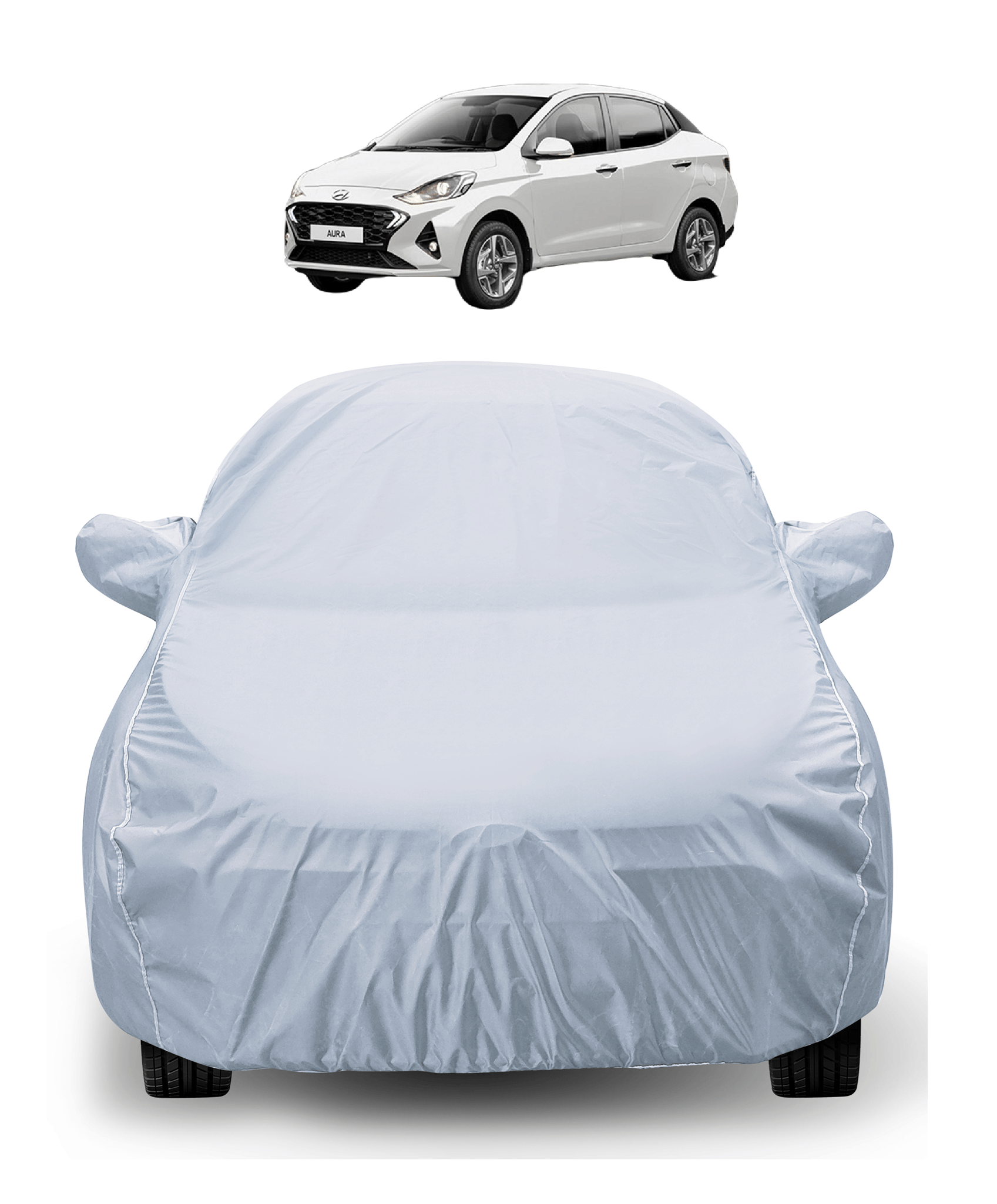 Caronix Car Body Cover for Hyundai All Car Models With Mirror Pocket ( Pack of 1 ) , Silver     			Caronix Car Body Cover for Hyundai All Car Models With Mirror Pocket ( Pack of 1 ) , Silver