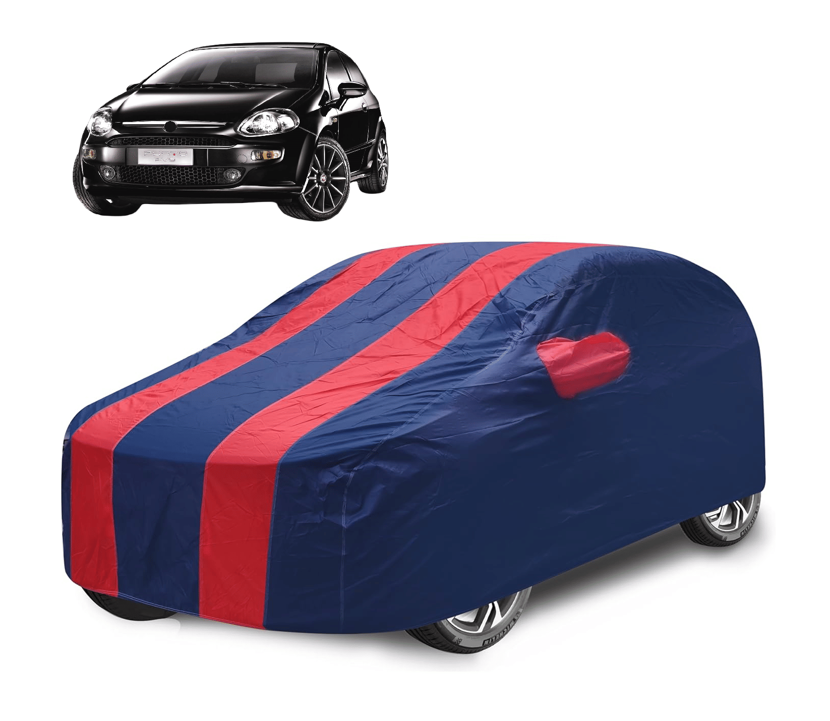 Caronix Car Body Cover for Fiat All Car Models With Mirror Pocket ( Pack of 1 ) , Red Caronix Car Body Cover for Fiat All Car Models With Mirror Pocket ( Pack of 1 ) , Red