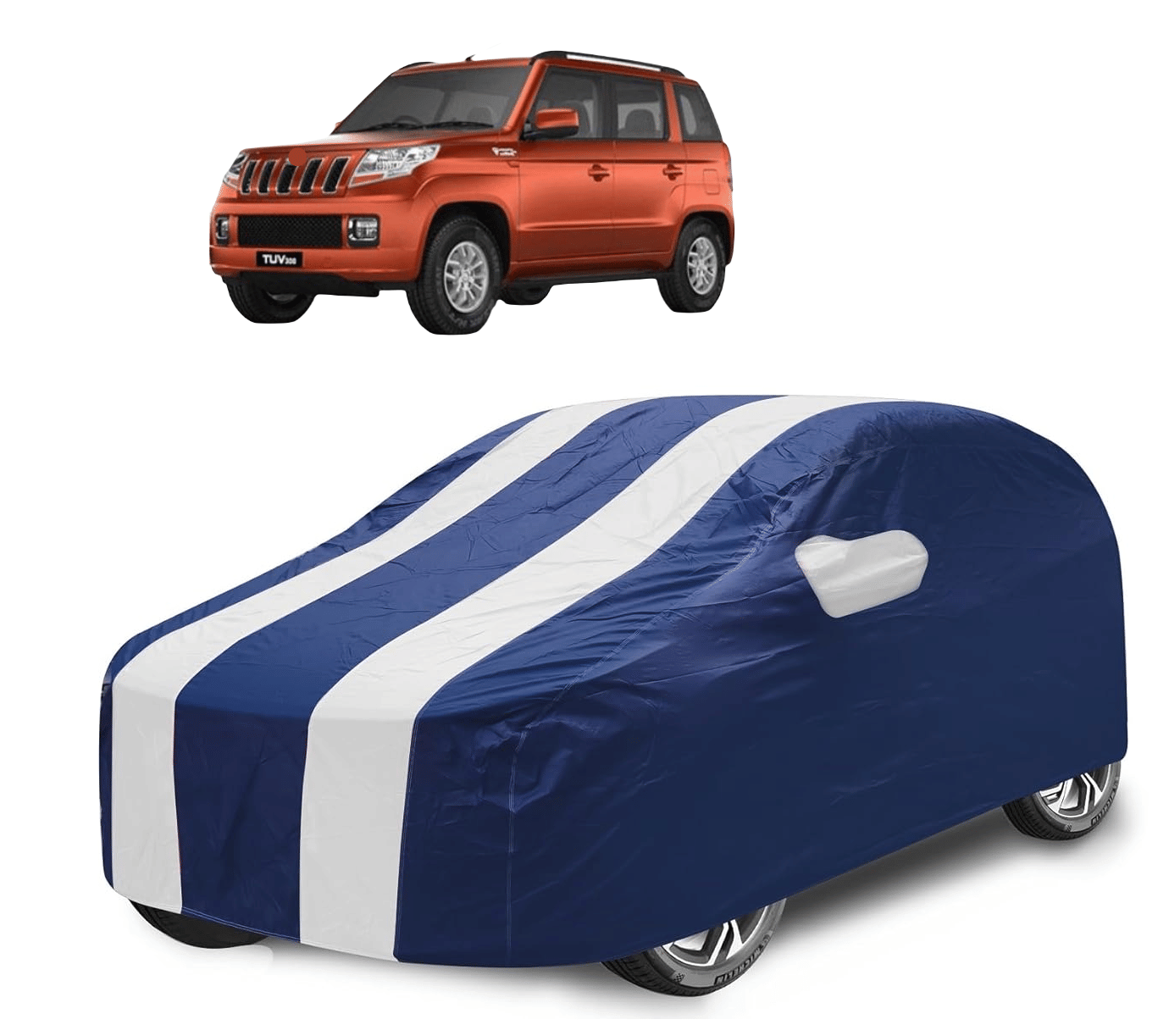 Caronix Car Body Cover for Mahindra All Car Models With Mirror Pocket ( Pack of 1 ) , White     			Caronix Car Body Cover for Mahindra All Car Models With Mirror Pocket ( Pack of 1 ) , White