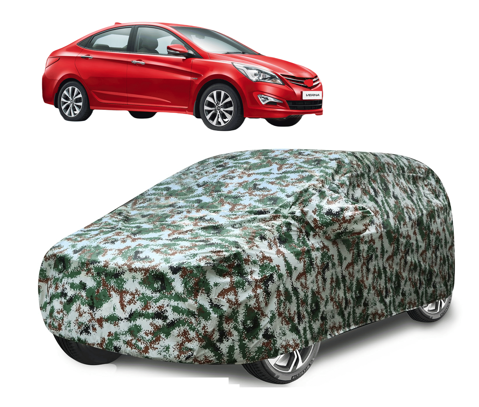 Caronix Car Body Cover for Hyundai All Car Models With Mirror Pocket ( Pack of 1 ) , Green     			Caronix Car Body Cover for Hyundai All Car Models With Mirror Pocket ( Pack of 1 ) , Green