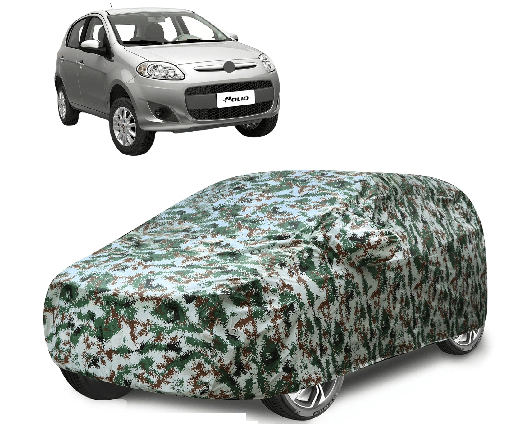 Caronix Car Body Cover for Fiat All Car Models With Mirror Pocket ( Pack of 1 ) , Green     			Caronix Car Body Cover for Fiat All Car Models With Mirror Pocket ( Pack of 1 ) , Green