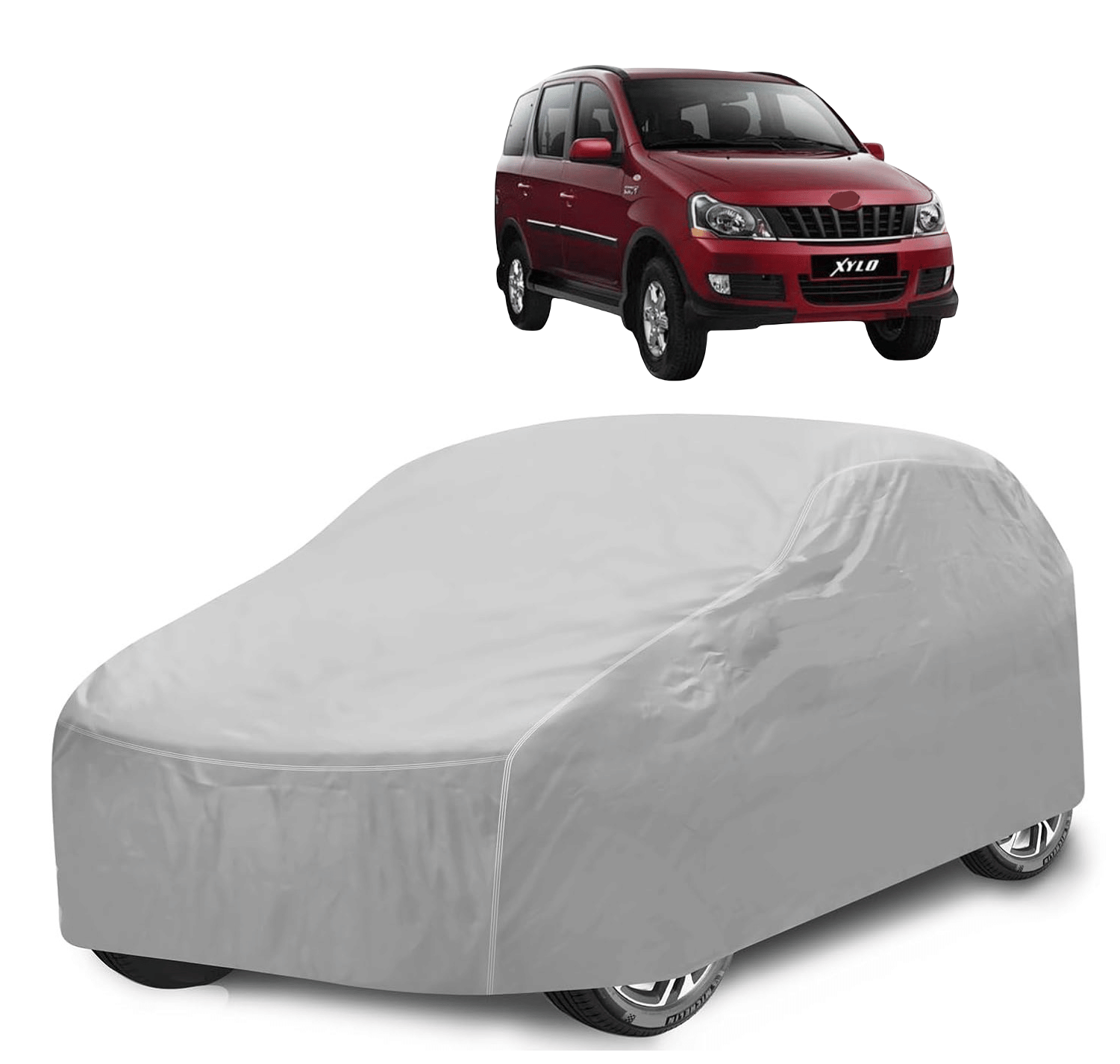 Caronix Car Body Cover for Mahindra All Car Models With Mirror Pocket ( Pack of 1 ) , Silver Caronix Car Body Cover for Mahindra All Car Models With Mirror Pocket ( Pack of 1 ) , Silver