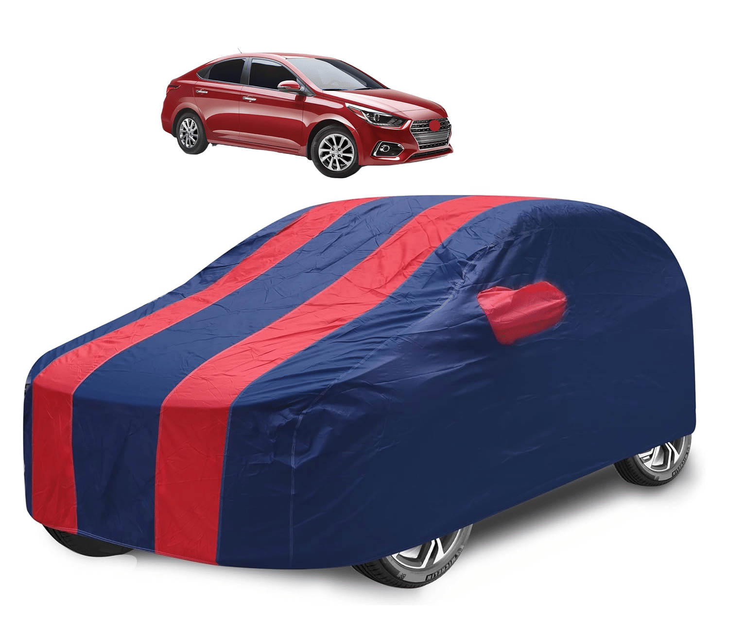 Caronix Car Body Cover for Hyundai All Car Models With Mirror Pocket ( Pack of 1 ) , Red     			Caronix Car Body Cover for Hyundai All Car Models With Mirror Pocket ( Pack of 1 ) , Red