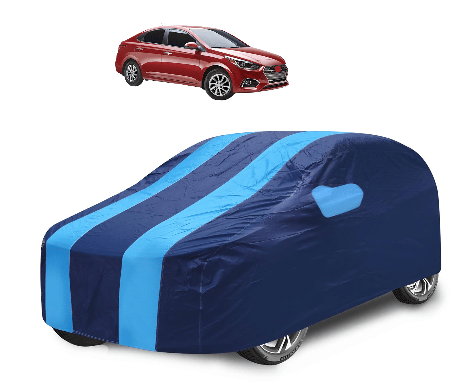 Caronix Car Body Cover for Hyundai All Car Models With Mirror Pocket ( Pack of 1 ) , Blue Caronix Car Body Cover for Hyundai All Car Models With Mirror Pocket ( Pack of 1 ) , Blue