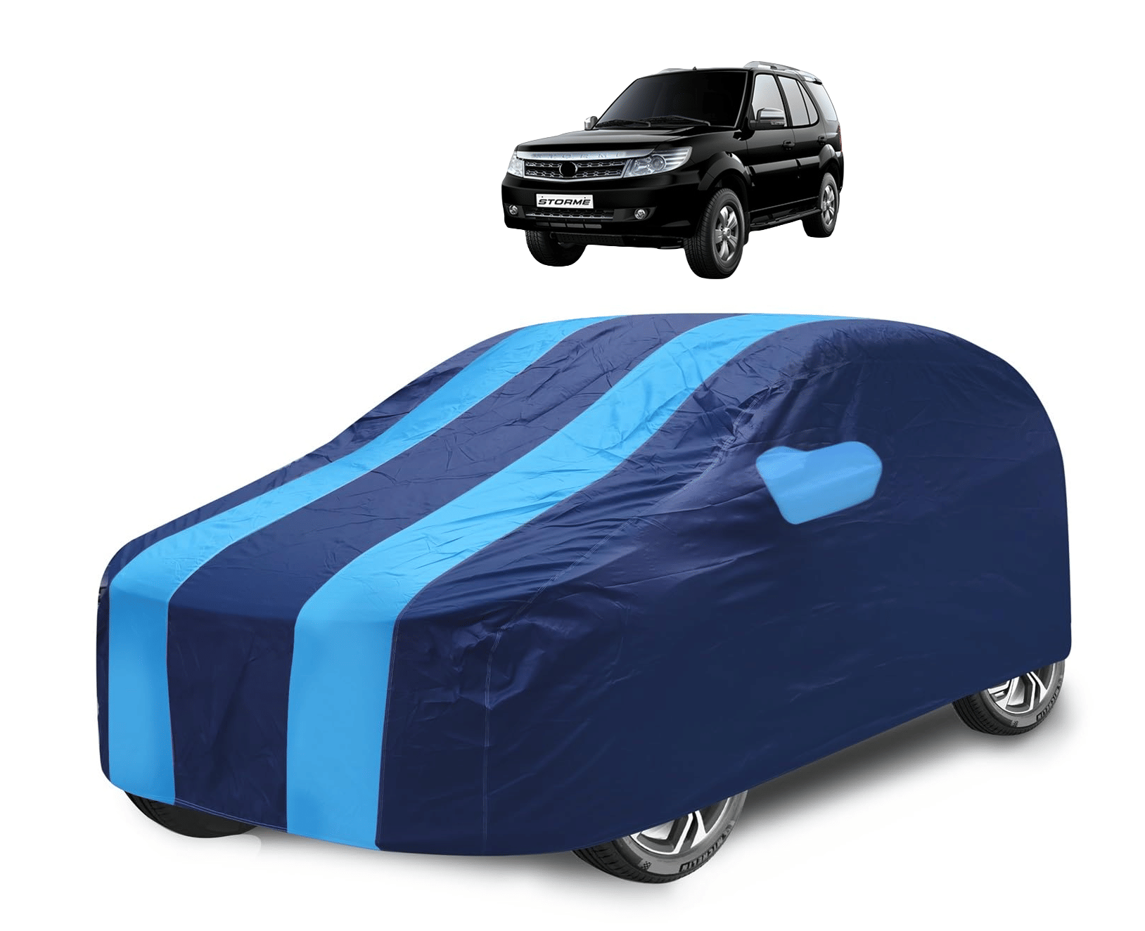 Caronix Car Body Cover for Tata All Car Models With Mirror Pocket ( Pack of 1 ) , Blue Caronix Car Body Cover for Tata All Car Models With Mirror Pocket ( Pack of 1 ) , Blue