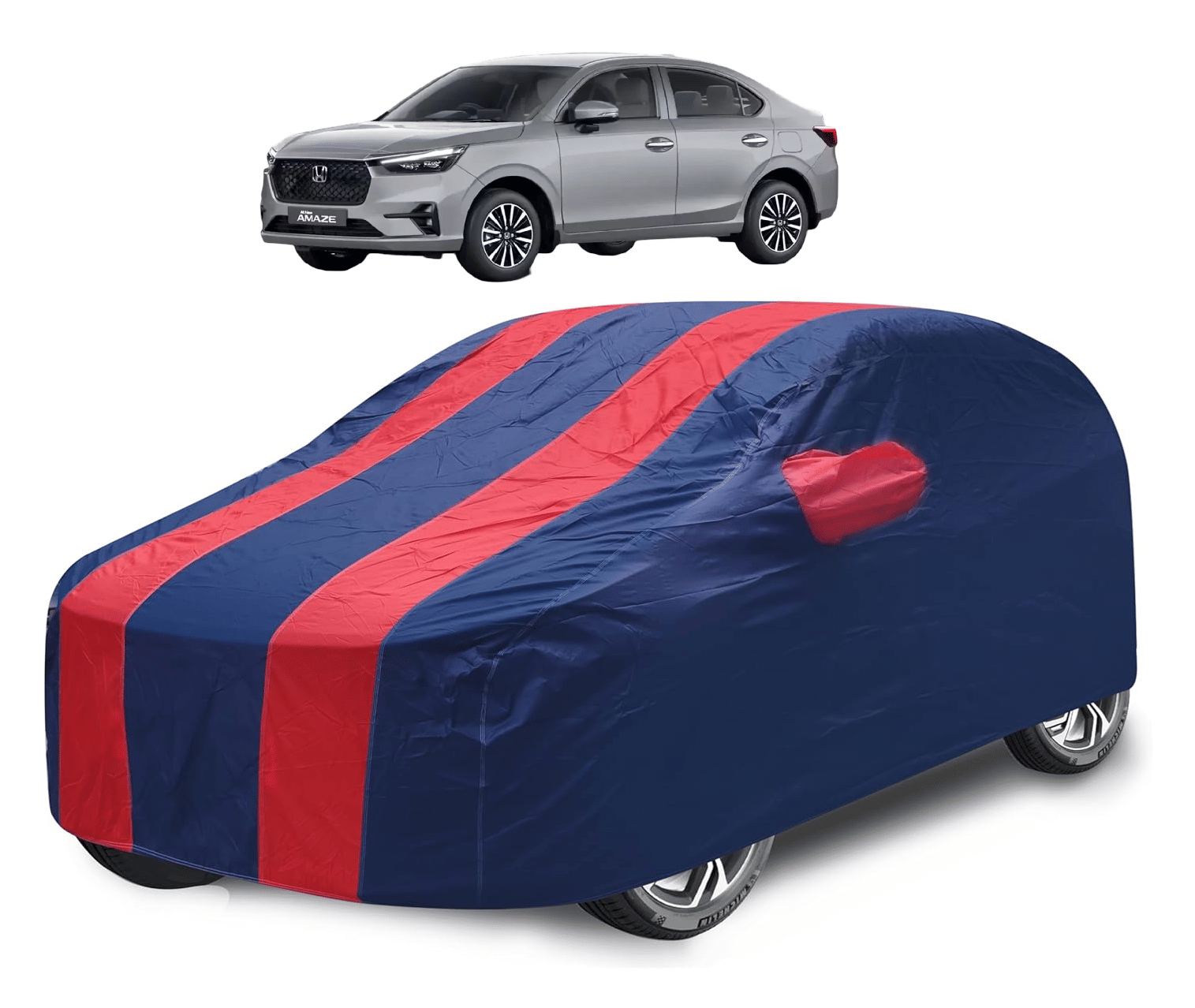     			Caronix Car Body Cover for Honda All Car Models With Mirror Pocket ( Pack of 1 ) , Red