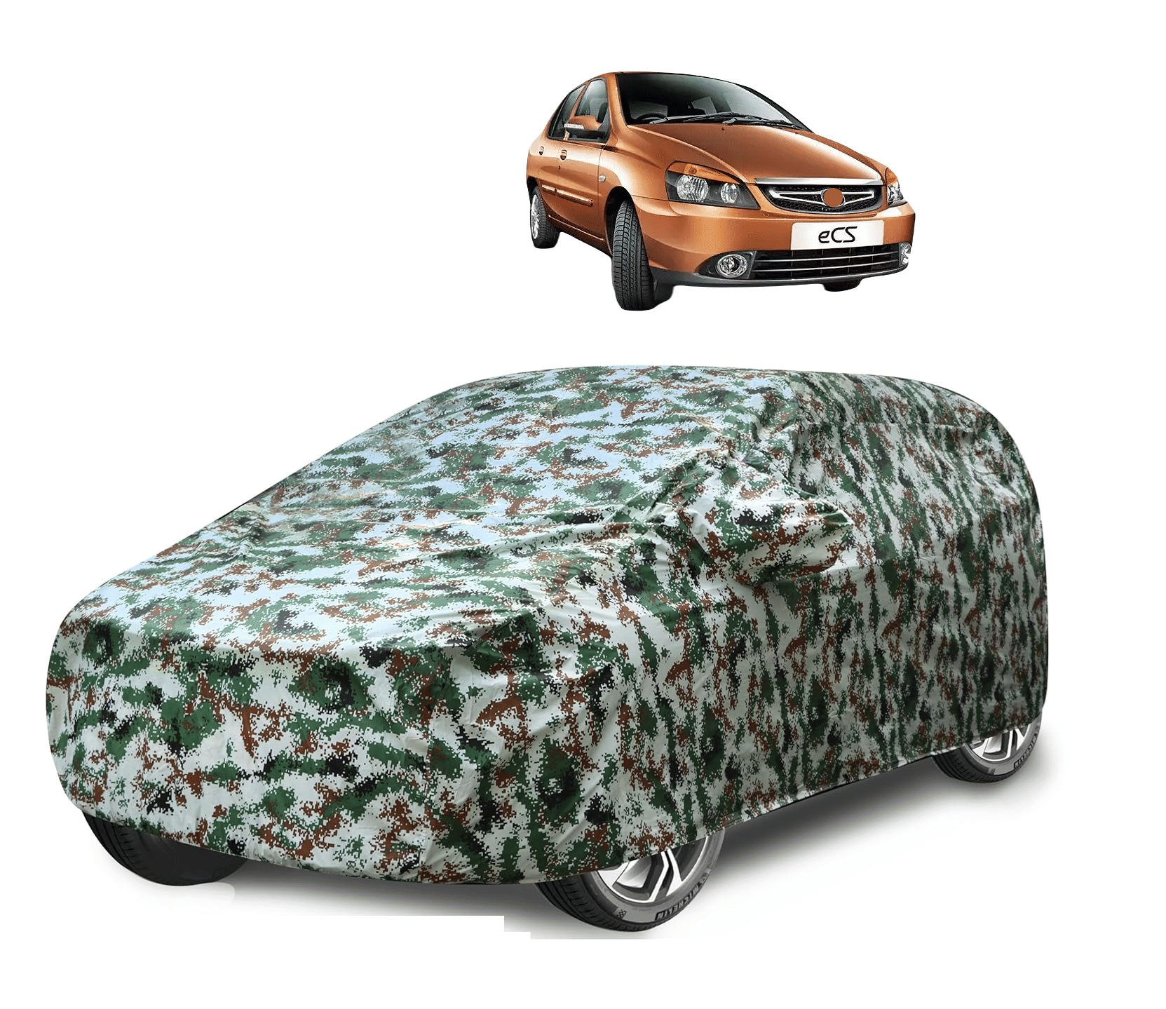 Caronix Car Body Cover for Tata All Car Models With Mirror Pocket ( Pack of 1 ) , Green Caronix Car Body Cover for Tata All Car Models With Mirror Pocket ( Pack of 1 ) , Green