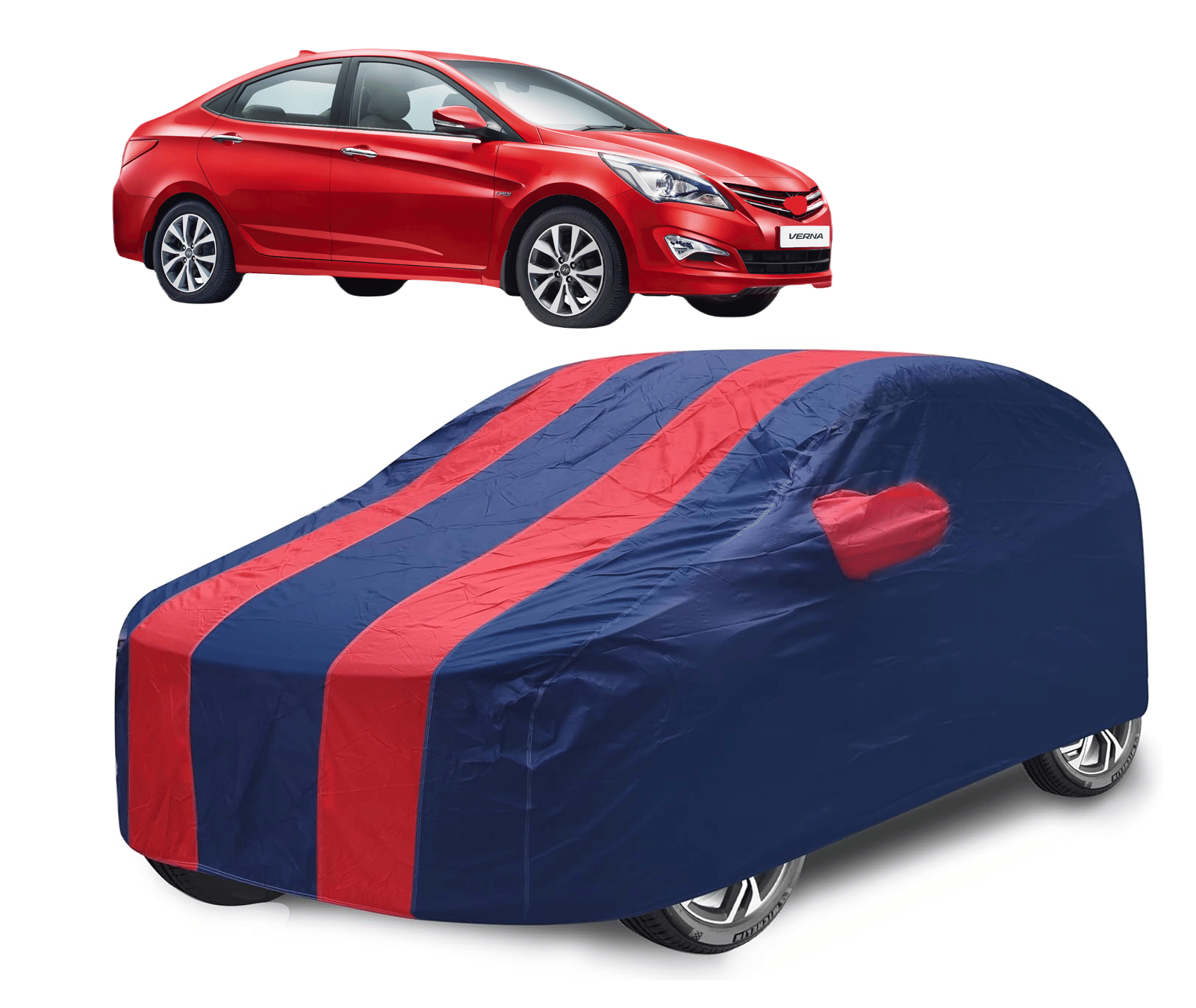 Caronix Car Body Cover for Hyundai All Car Models With Mirror Pocket ( Pack of 1 ) , Red     			Caronix Car Body Cover for Hyundai All Car Models With Mirror Pocket ( Pack of 1 ) , Red