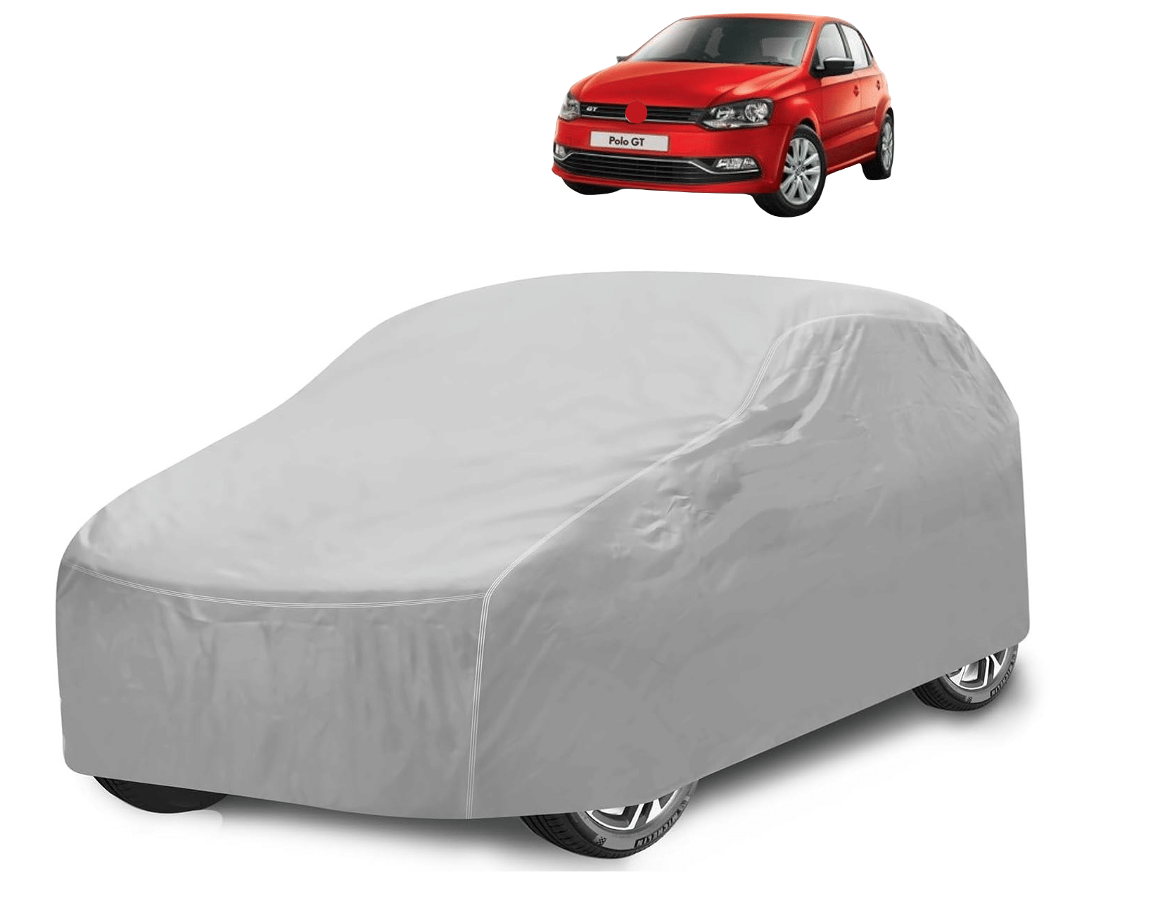 Caronix Car Body Cover for Volkswagen All Car Models With Mirror Pocket ( Pack of 1 ) , Silver Caronix Car Body Cover for Volkswagen All Car Models With Mirror Pocket ( Pack of 1 ) , Silver