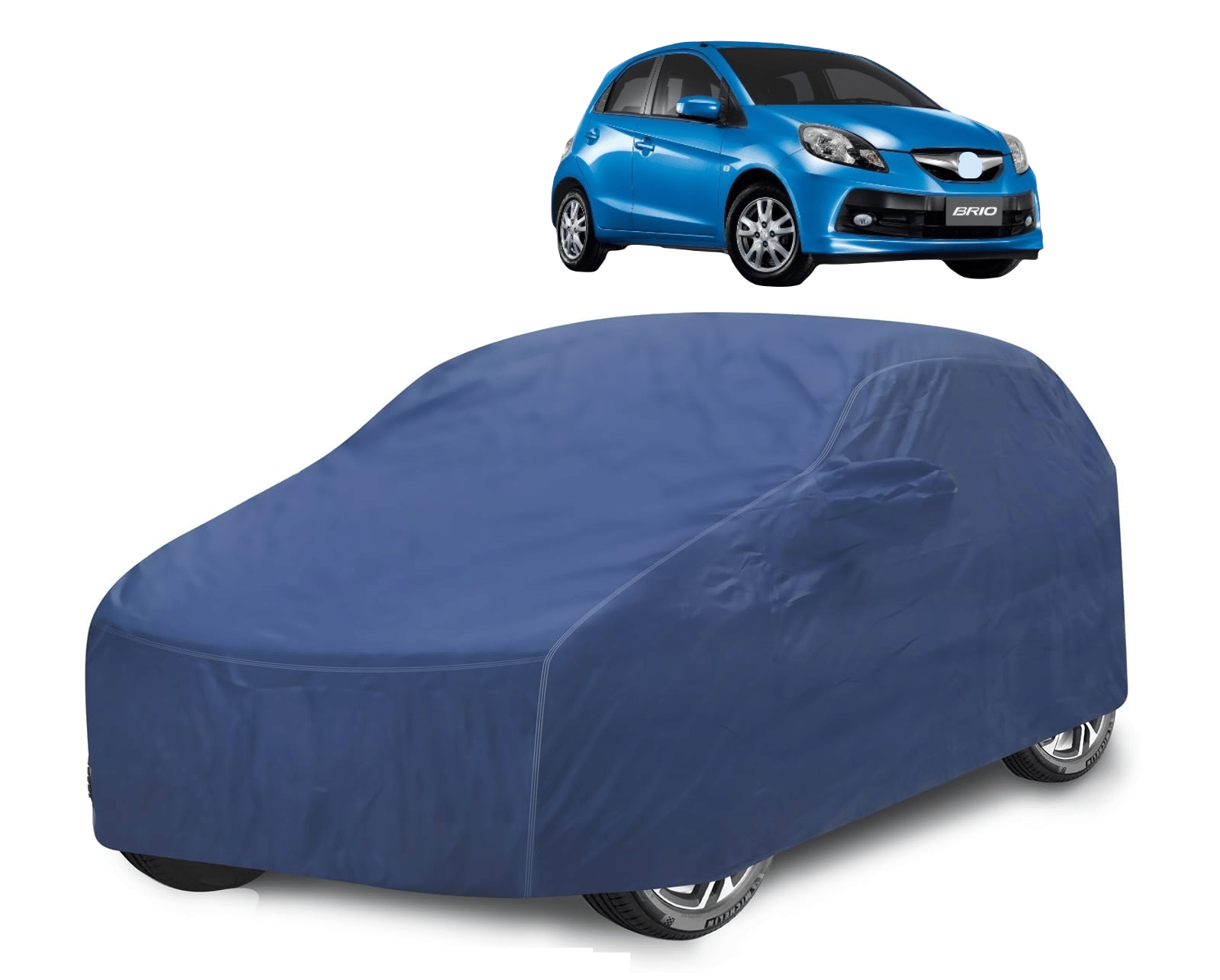     			Caronix Car Body Cover for Honda All Car Models With Mirror Pocket ( Pack of 1 ) , Blue