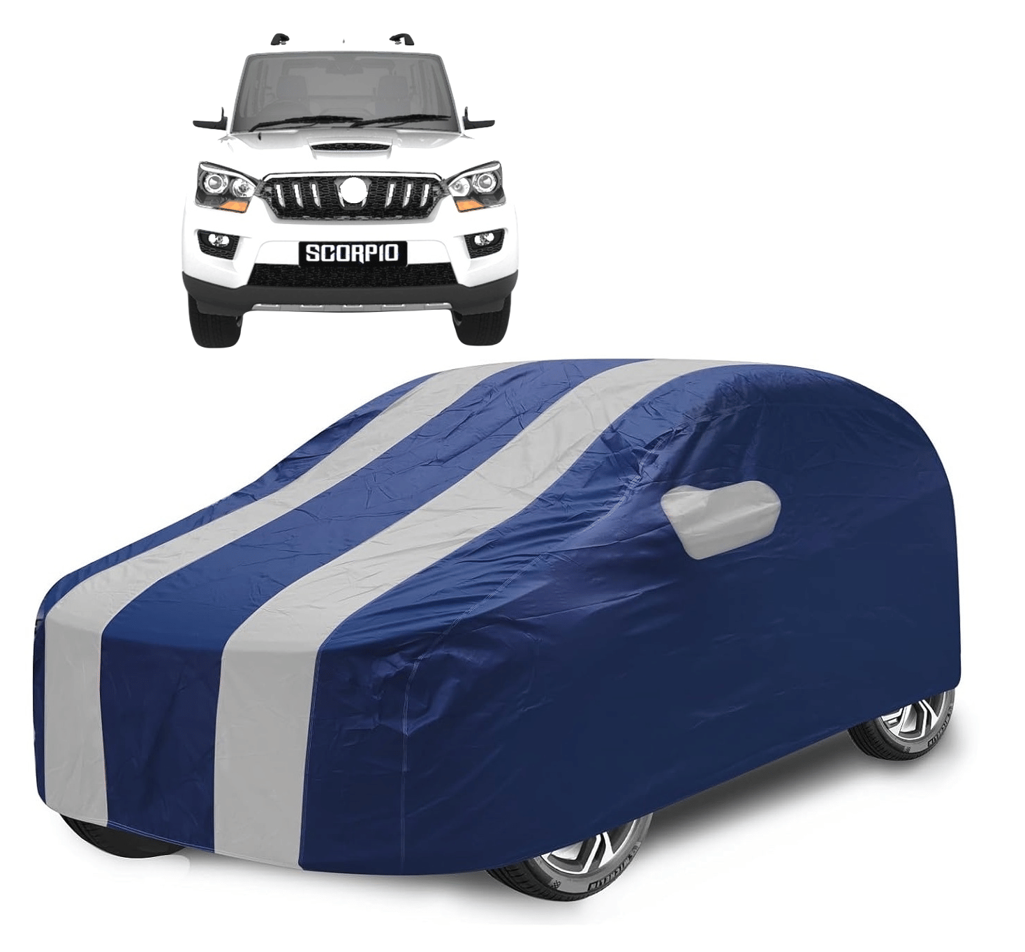 Caronix Car Body Cover for Mahindra All Car Models With Mirror Pocket ( Pack of 1 ) , Silver Caronix Car Body Cover for Mahindra All Car Models With Mirror Pocket ( Pack of 1 ) , Silver