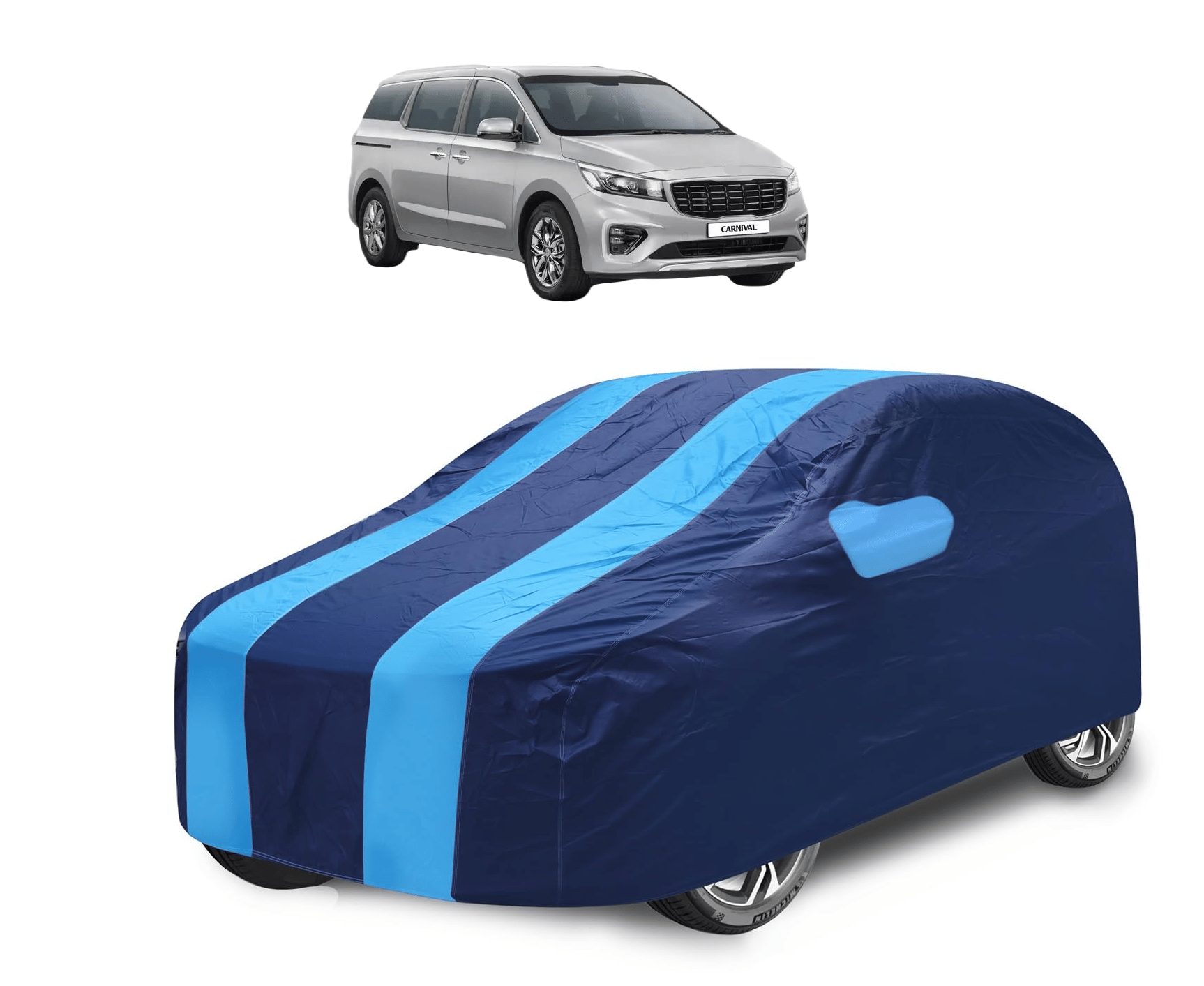 Caronix Car Body Cover for Kia All Car Models With Mirror Pocket ( Pack of 1 ) , Blue Caronix Car Body Cover for Kia All Car Models With Mirror Pocket ( Pack of 1 ) , Blue