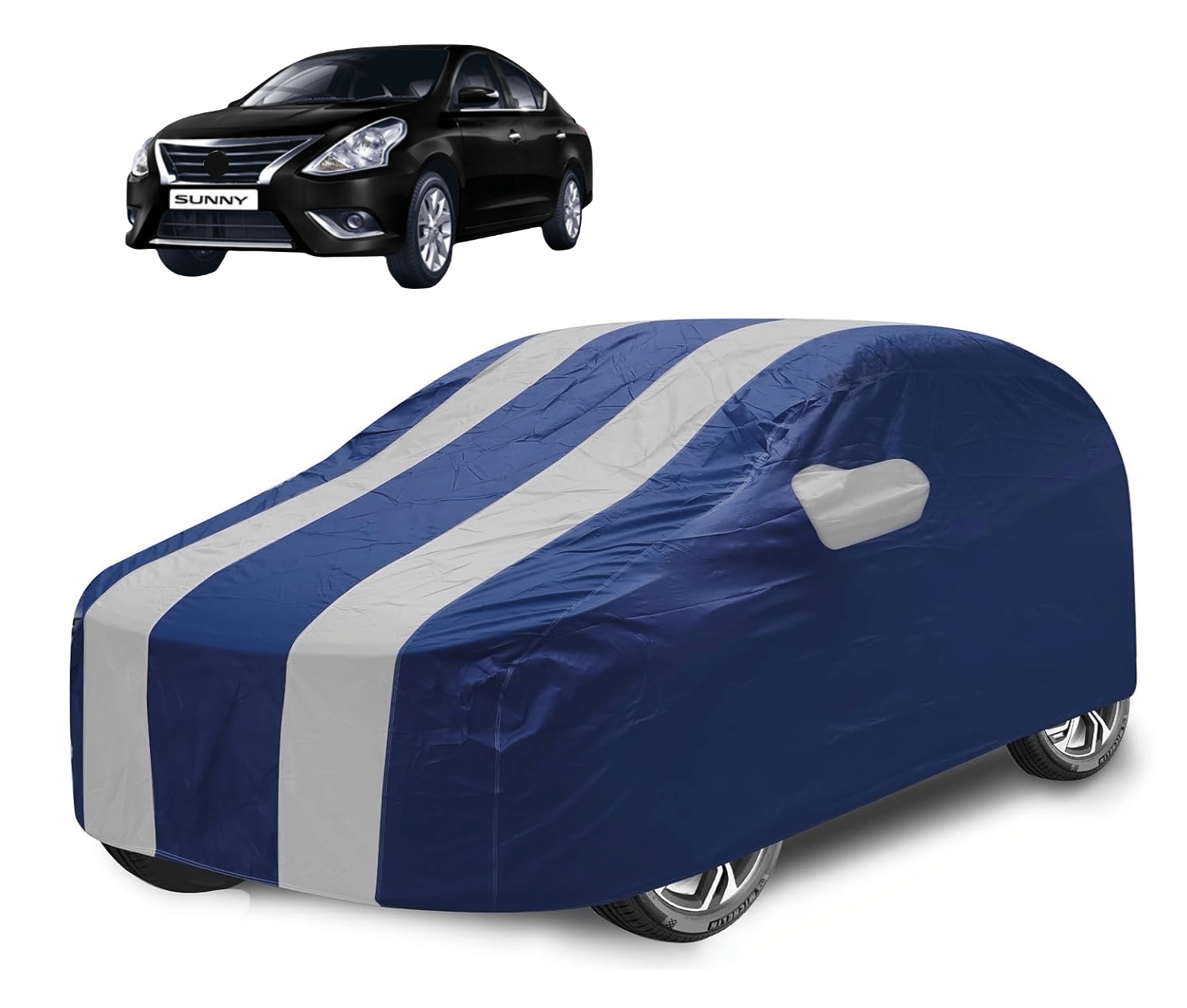 Caronix Car Body Cover for Nissan All Car Models With Mirror Pocket ( Pack of 1 ) , Silver Caronix Car Body Cover for Nissan All Car Models With Mirror Pocket ( Pack of 1 ) , Silver
