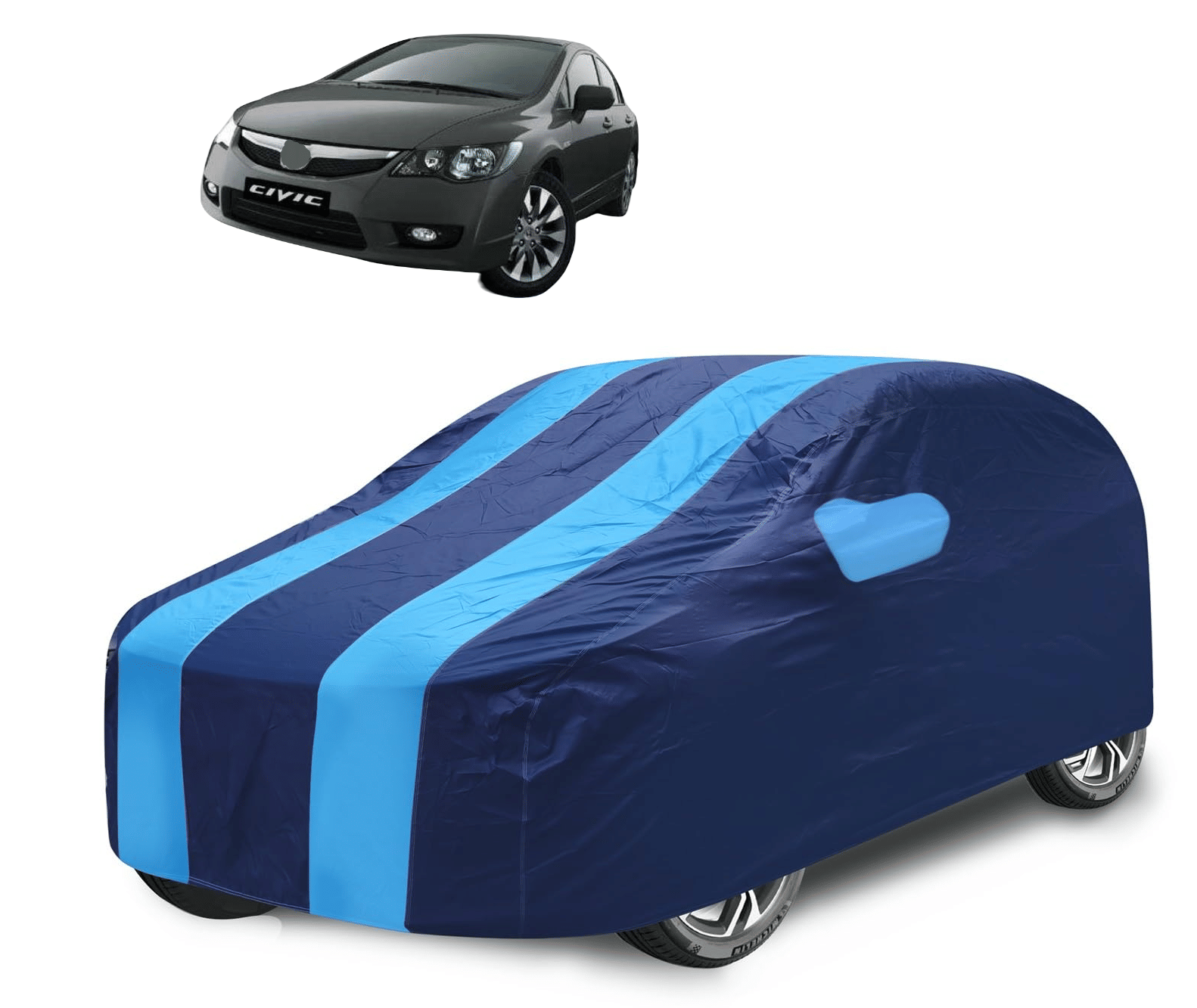 Caronix Car Body Cover for Honda All Car Models With Mirror Pocket ( Pack of 1 ) , Blue Caronix Car Body Cover for Honda All Car Models With Mirror Pocket ( Pack of 1 ) , Blue