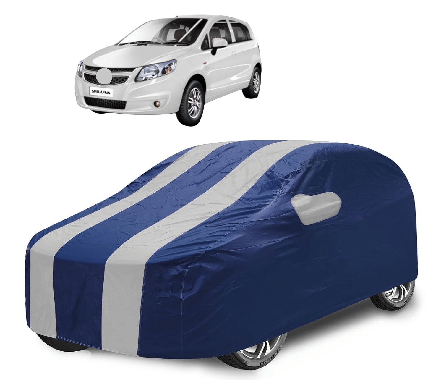 Caronix Car Body Cover for Chevrolet All Car Models With Mirror Pocket ( Pack of 1 ) , Silver Caronix Car Body Cover for Chevrolet All Car Models With Mirror Pocket ( Pack of 1 ) , Silver