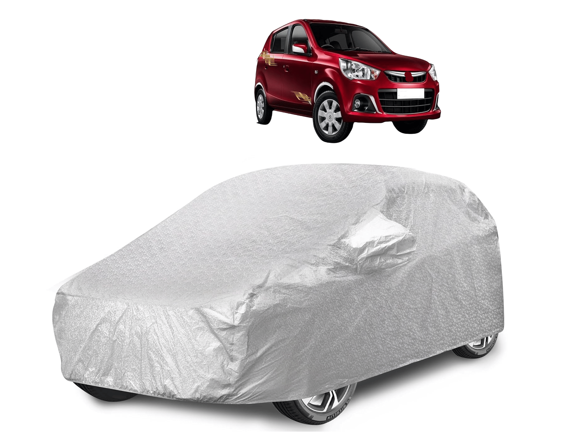 Caronix Car Body Cover for Maruti Suzuki All Car Models With Mirror Pocket ( Pack of 1 ) , Silver Caronix Car Body Cover for Maruti Suzuki All Car Models With Mirror Pocket ( Pack of 1 ) , Silver