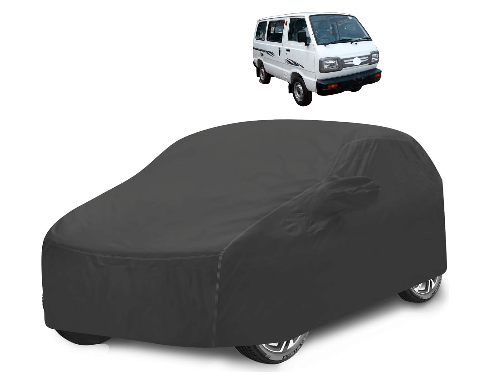     			Caronix Car Body Cover for Maruti Suzuki All Car Models With Mirror Pocket ( Pack of 1 ) , Grey