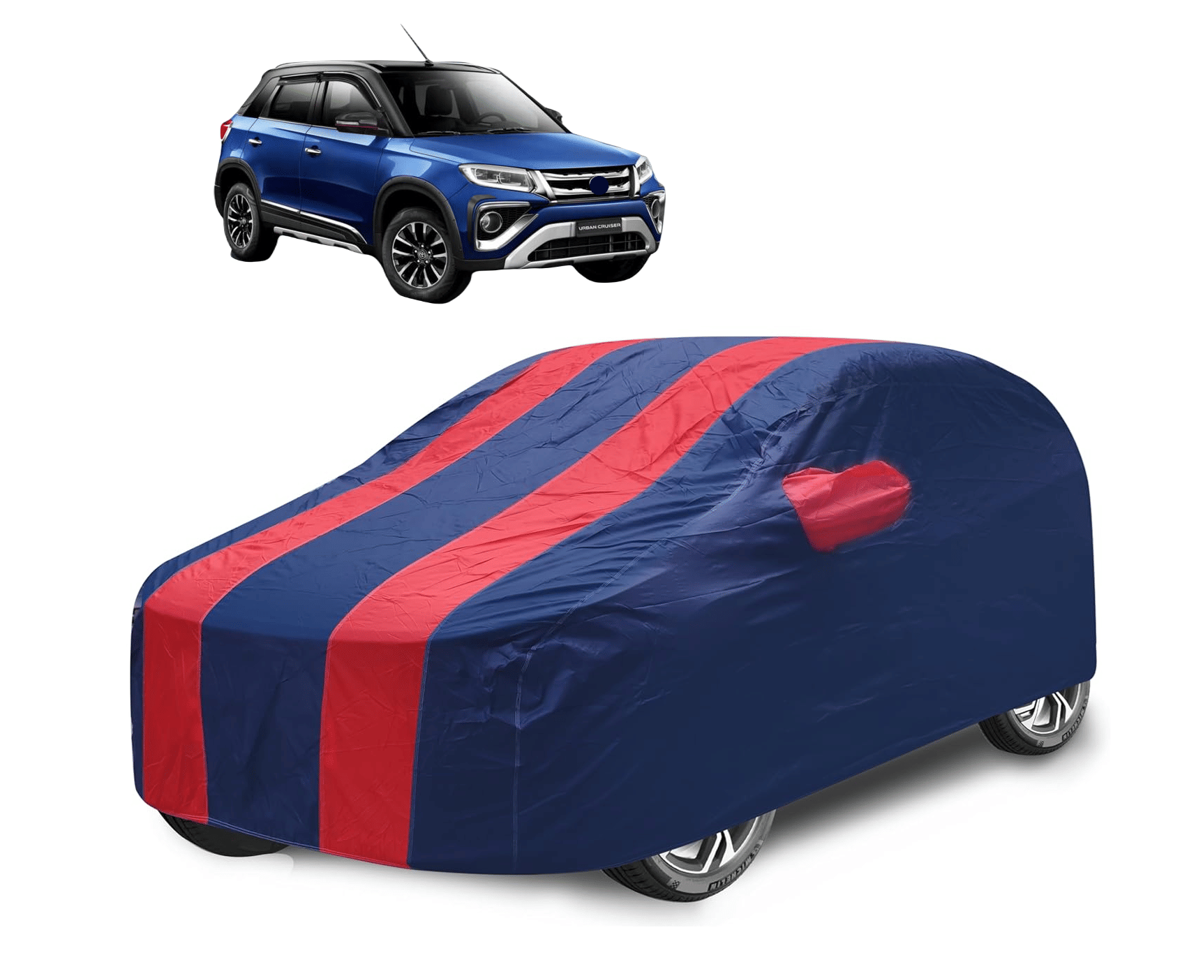 Caronix Car Body Cover for Toyota All Car Models With Mirror Pocket ( Pack of 1 ) , Red Caronix Car Body Cover for Toyota All Car Models With Mirror Pocket ( Pack of 1 ) , Red