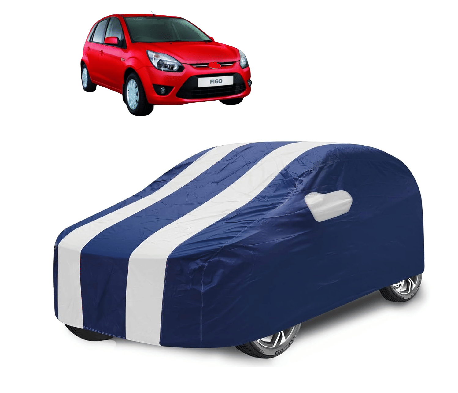 Caronix Car Body Cover for Ford All Car Models With Mirror Pocket ( Pack of 1 ) , White     			Caronix Car Body Cover for Ford All Car Models With Mirror Pocket ( Pack of 1 ) , White