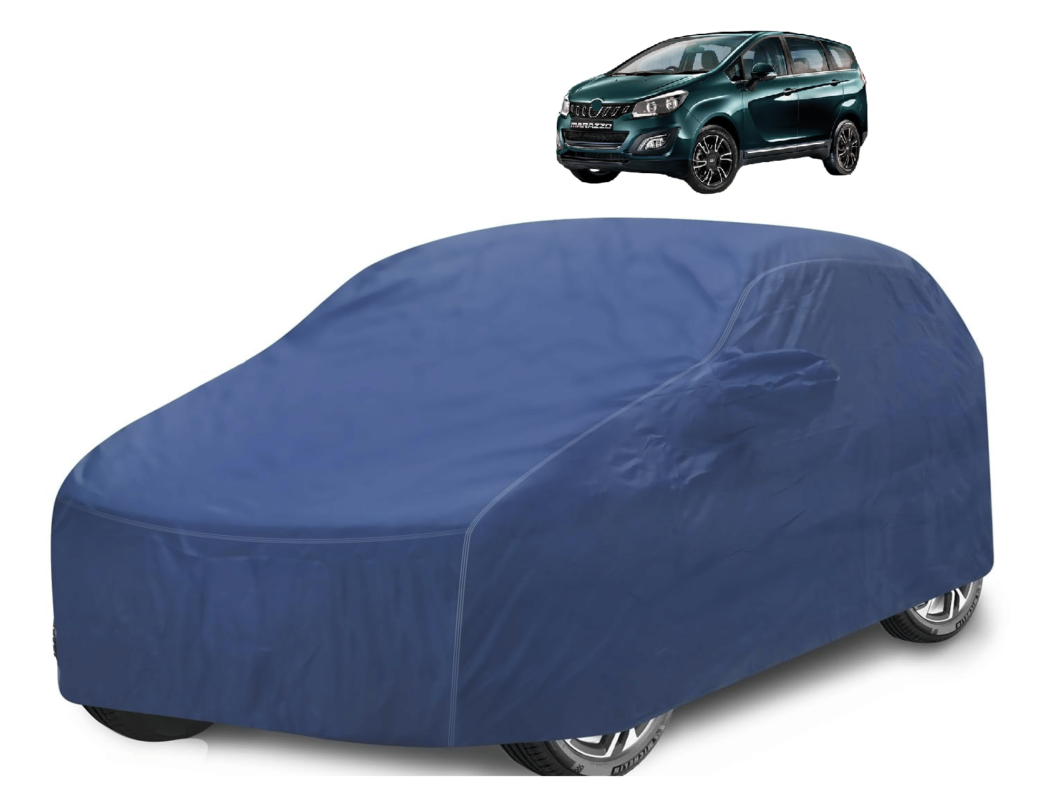     			Caronix Car Body Cover for Mahindra All Car Models With Mirror Pocket ( Pack of 1 ) , Blue