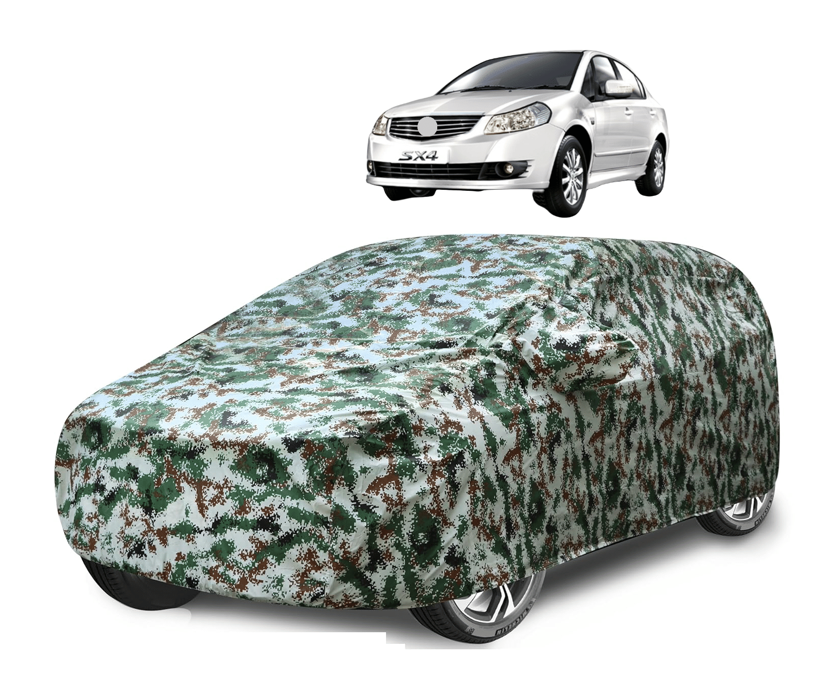 Caronix Car Body Cover for Maruti Suzuki All Car Models With Mirror Pocket ( Pack of 1 ) , Green     			Caronix Car Body Cover for Maruti Suzuki All Car Models With Mirror Pocket ( Pack of 1 ) , Green