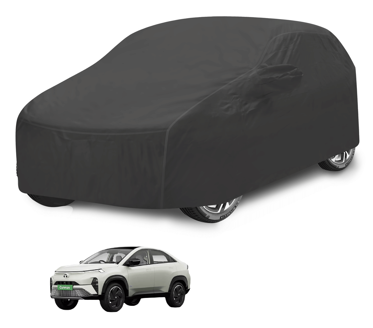    			Caronix Car Body Cover for Tata All Car Models With Mirror Pocket ( Pack of 1 ) , Grey