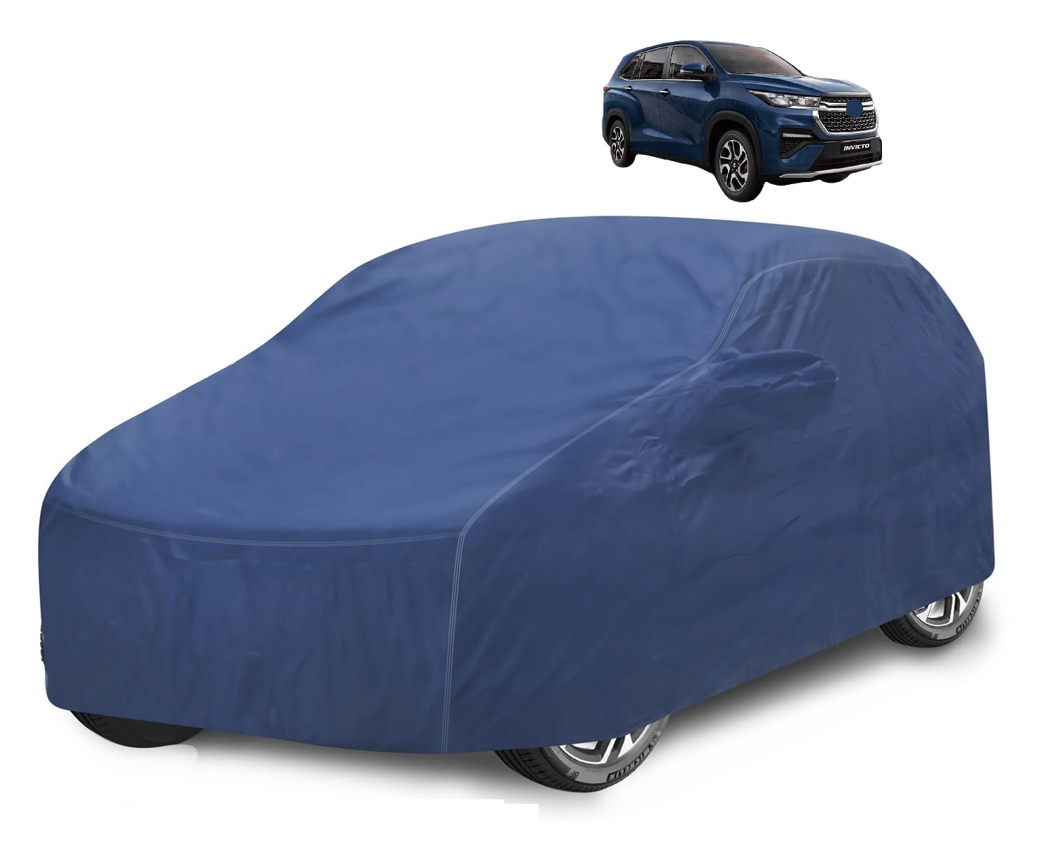     			Caronix Car Body Cover for Maruti Suzuki All Car Models With Mirror Pocket ( Pack of 1 ) , Blue