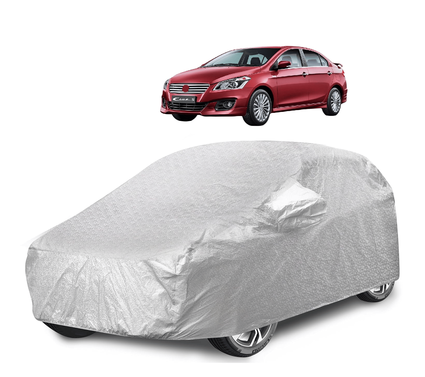Caronix Car Body Cover for Maruti Suzuki All Car Models With Mirror Pocket ( Pack of 1 ) , Silver Caronix Car Body Cover for Maruti Suzuki All Car Models With Mirror Pocket ( Pack of 1 ) , Silver