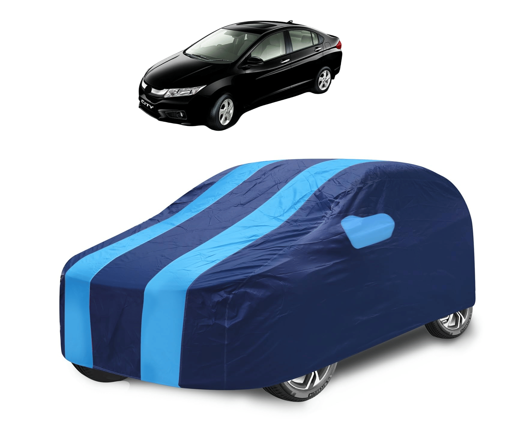 Caronix Car Body Cover for Honda All Car Models With Mirror Pocket ( Pack of 1 ) , Blue     			Caronix Car Body Cover for Honda All Car Models With Mirror Pocket ( Pack of 1 ) , Blue