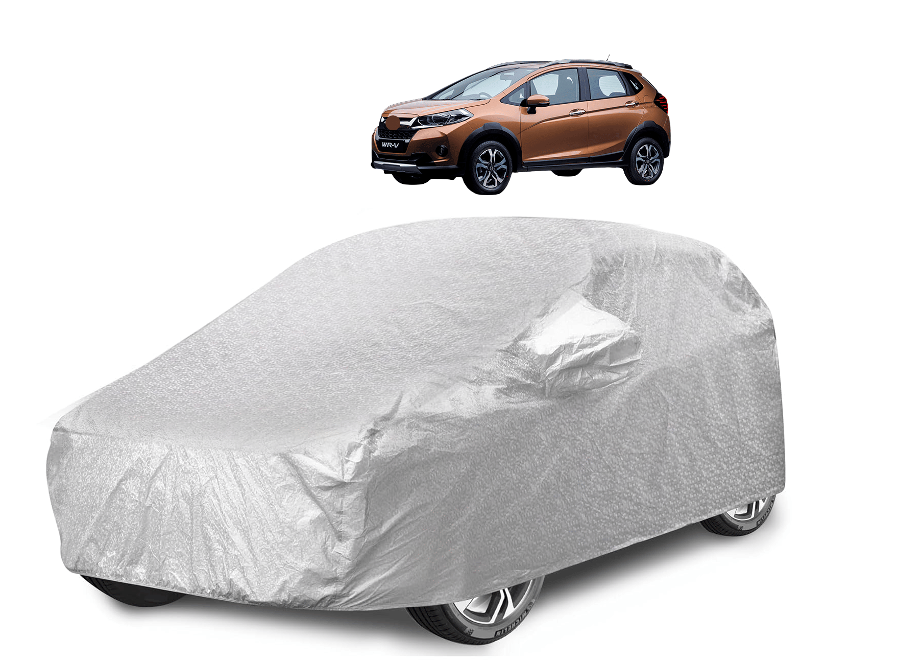 Caronix Car Body Cover for Honda All Car Models With Mirror Pocket ( Pack of 1 ) , Silver Caronix Car Body Cover for Honda All Car Models With Mirror Pocket ( Pack of 1 ) , Silver