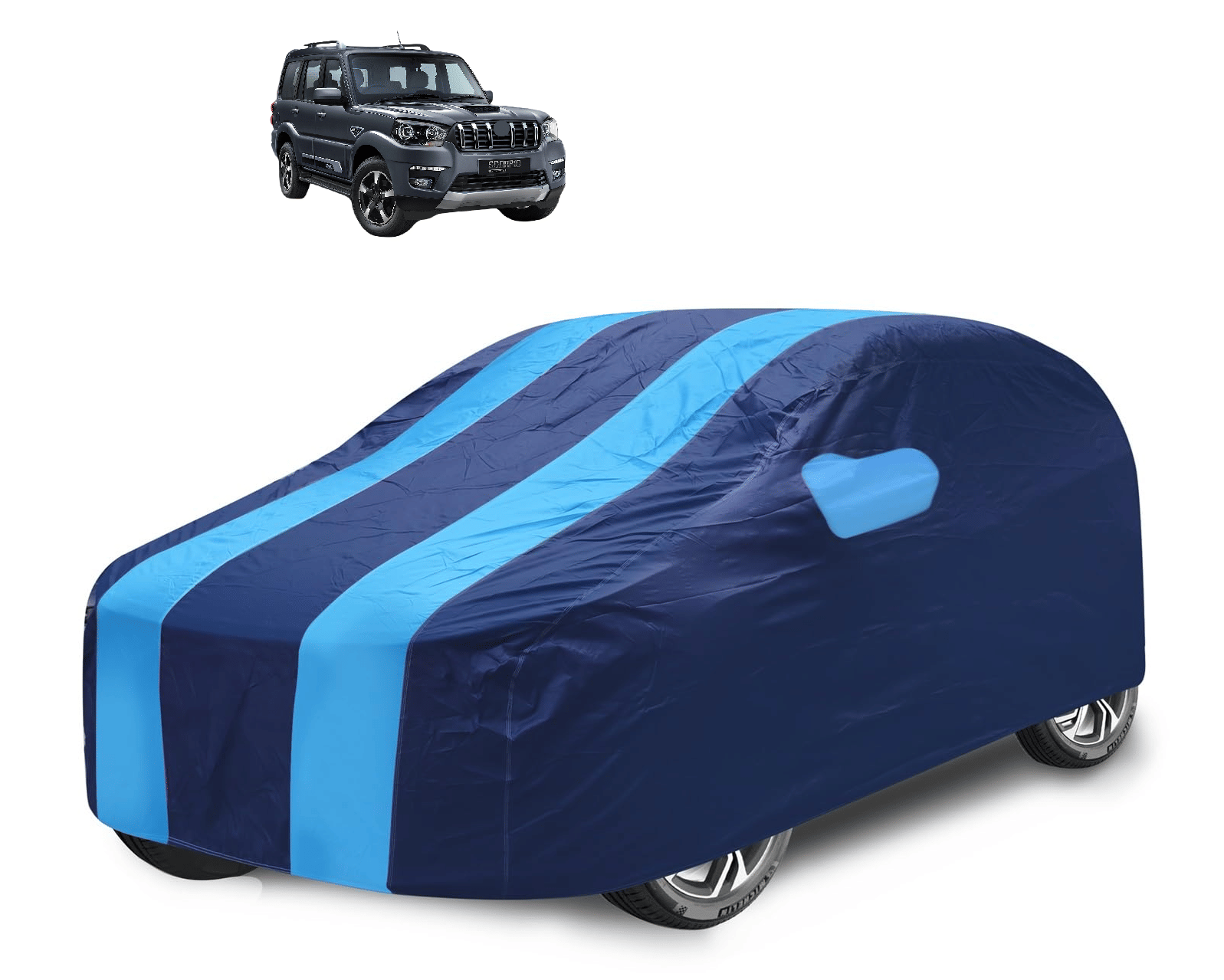 Caronix Car Body Cover for Mahindra All Car Models With Mirror Pocket ( Pack of 1 ) , Blue Caronix Car Body Cover for Mahindra All Car Models With Mirror Pocket ( Pack of 1 ) , Blue