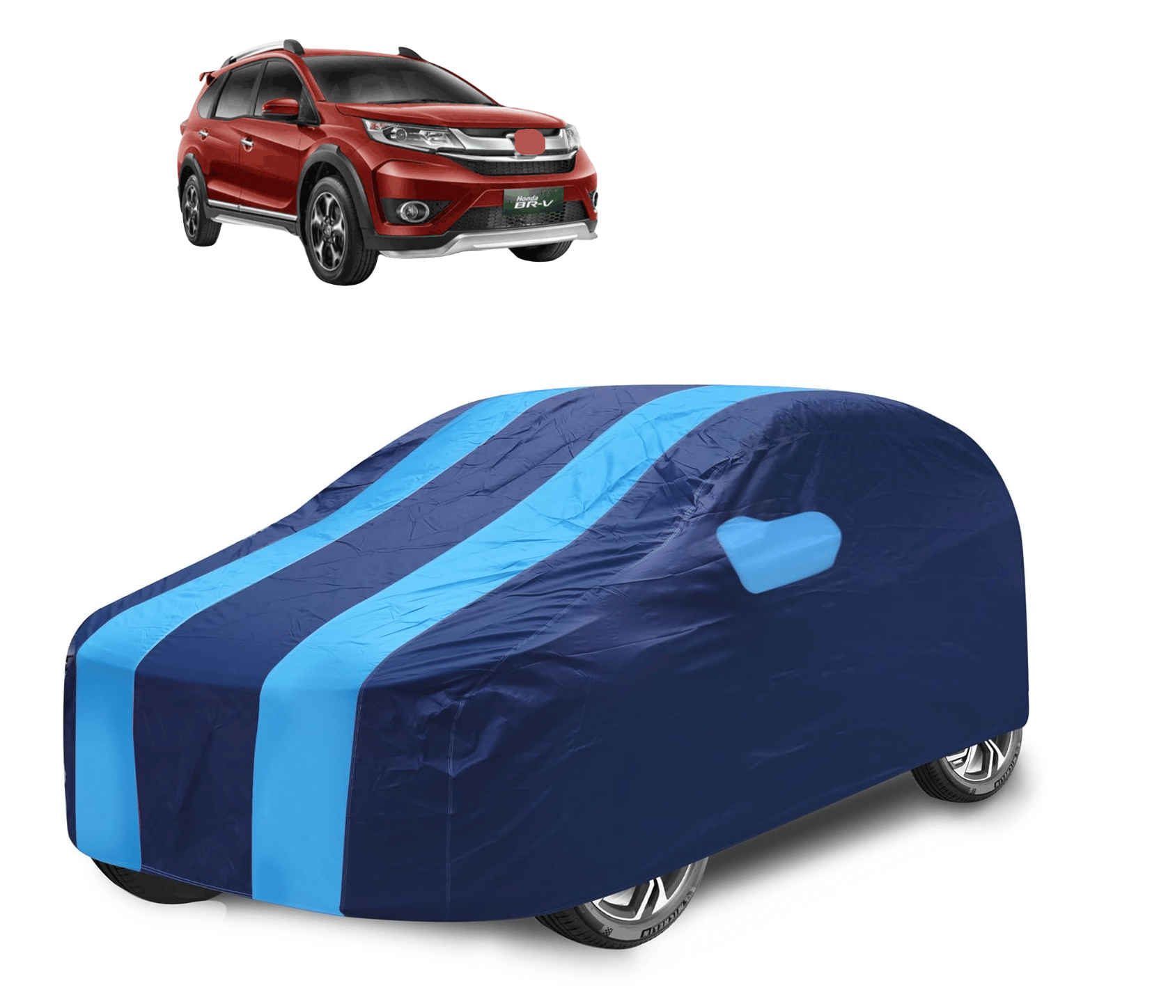     			Caronix Car Body Cover for Honda All Car Models With Mirror Pocket ( Pack of 1 ) , Blue