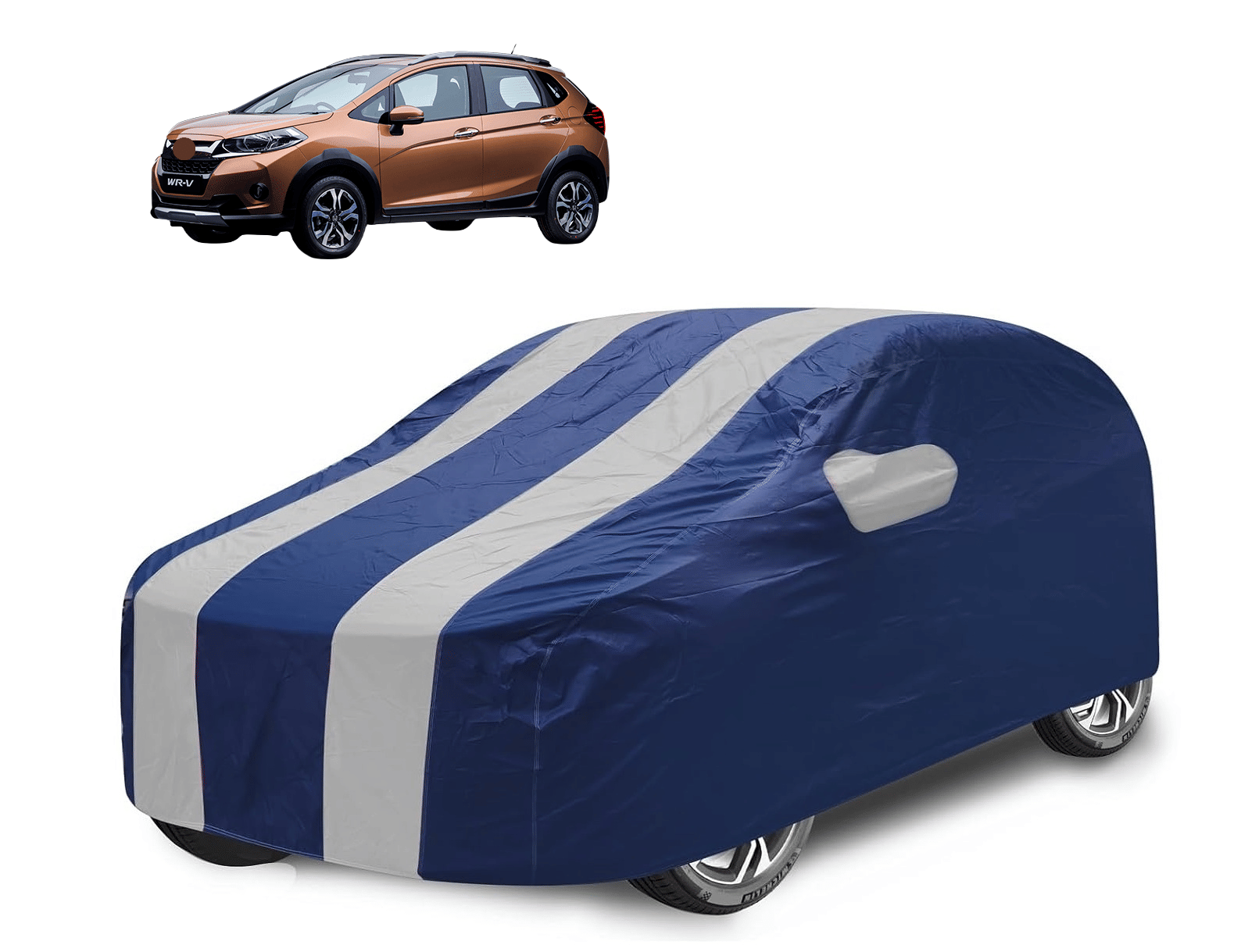     			Caronix Car Body Cover for Honda All Car Models With Mirror Pocket ( Pack of 1 ) , Silver