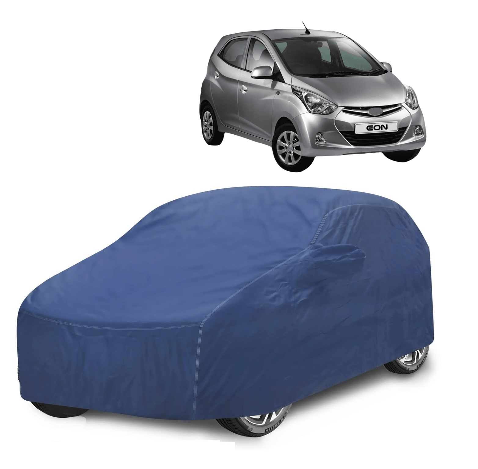 Caronix Car Body Cover for Hyundai All Car Models With Mirror Pocket ( Pack of 1 ) , Blue Caronix Car Body Cover for Hyundai All Car Models With Mirror Pocket ( Pack of 1 ) , Blue
