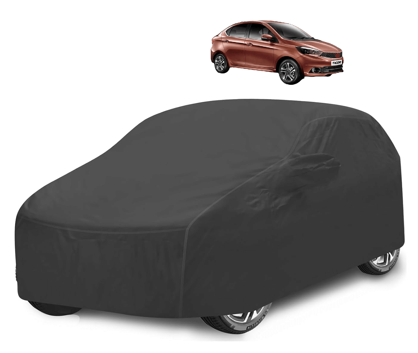 Caronix Car Body Cover for Tata All Car Models With Mirror Pocket ( Pack of 1 ) , Grey Caronix Car Body Cover for Tata All Car Models With Mirror Pocket ( Pack of 1 ) , Grey